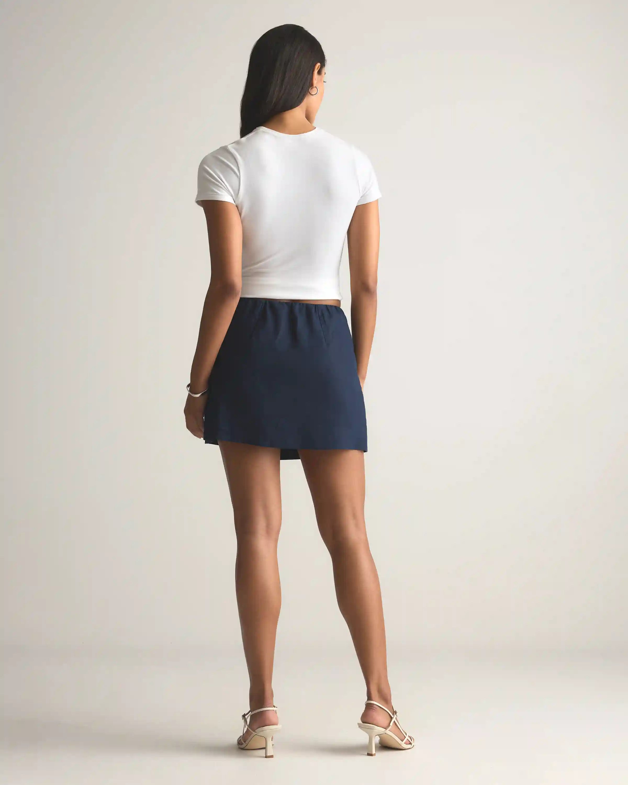 100% European Linen Skort