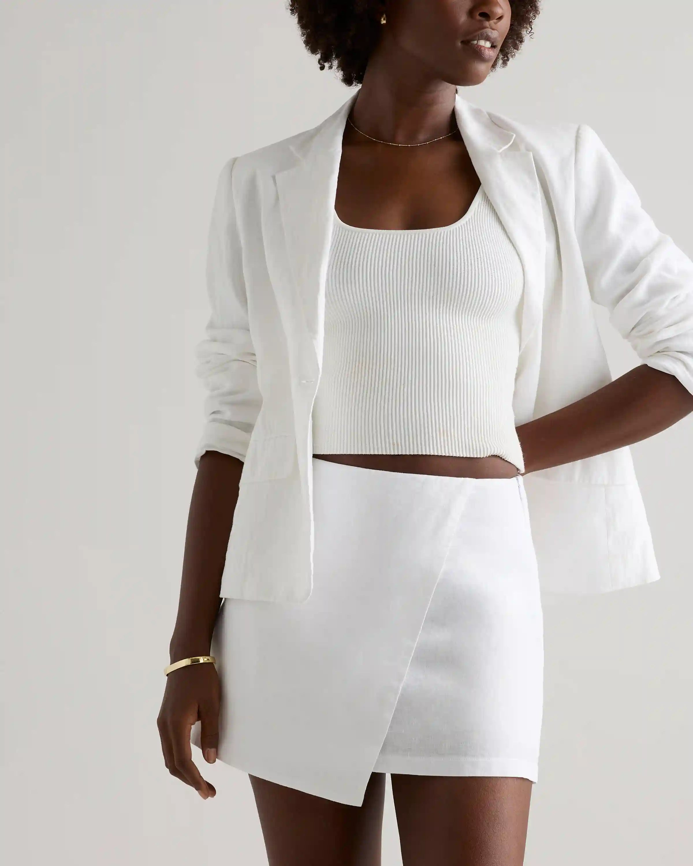 100% European Linen Skort