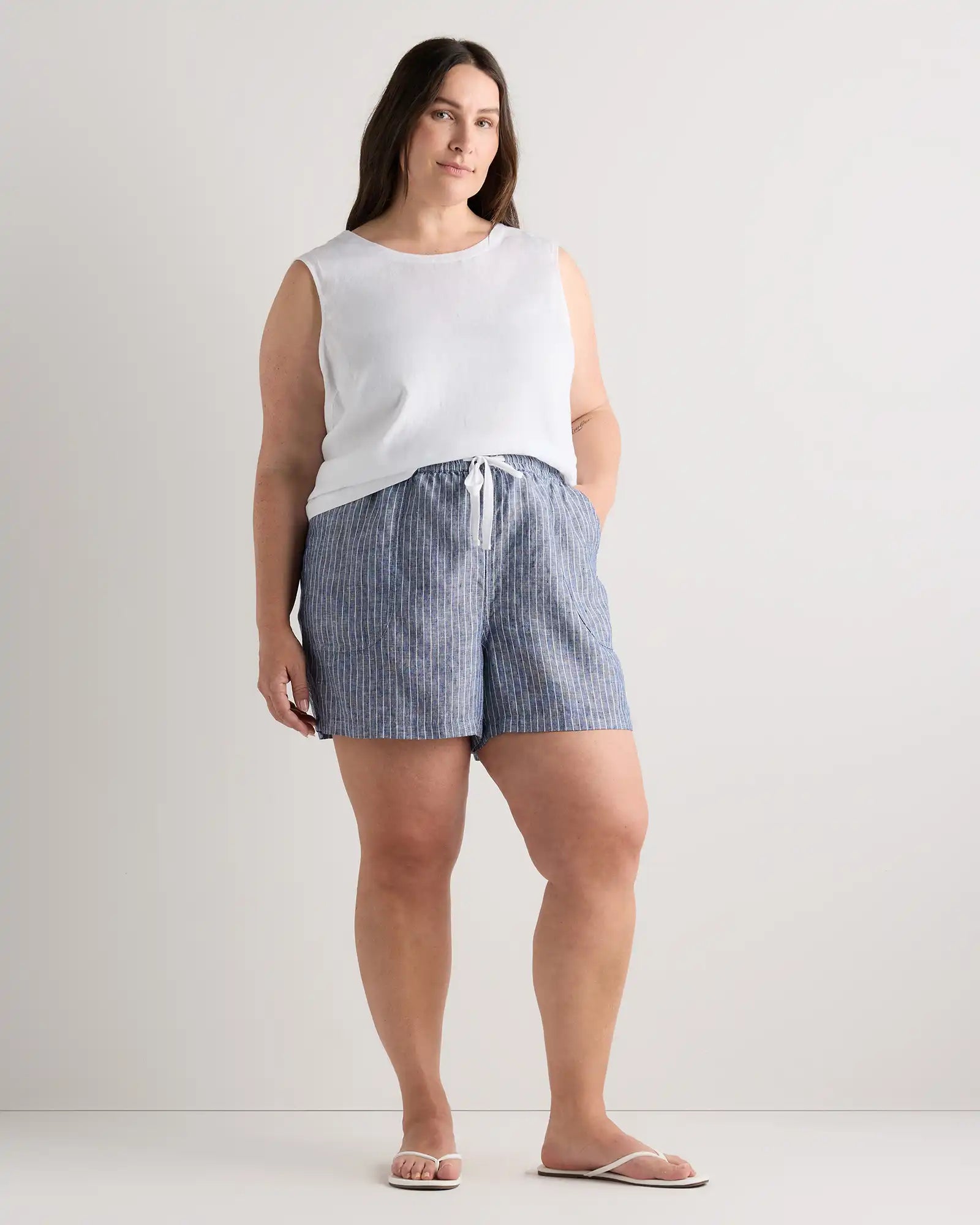 100% European Linen Shorts