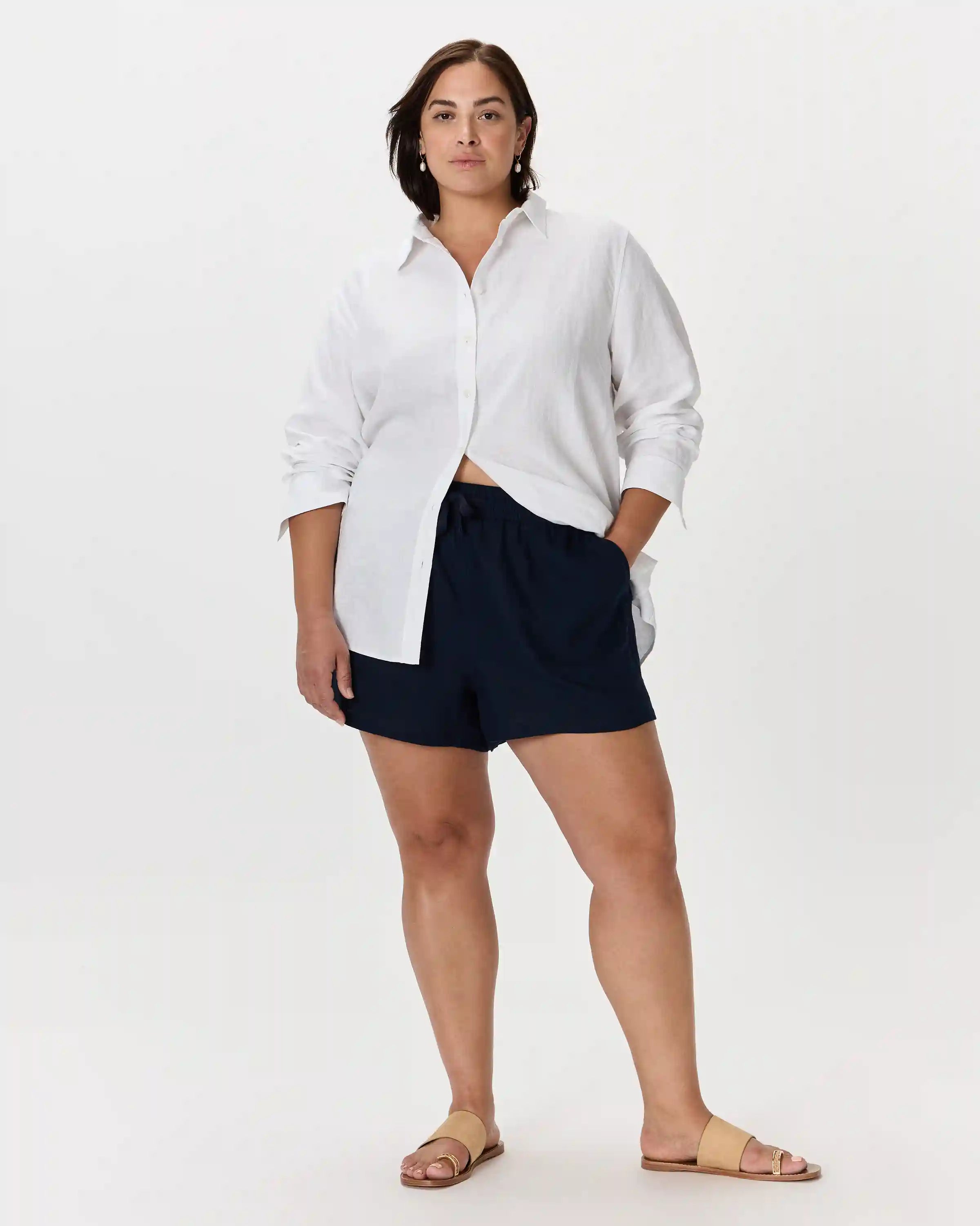 100% European Linen Shorts