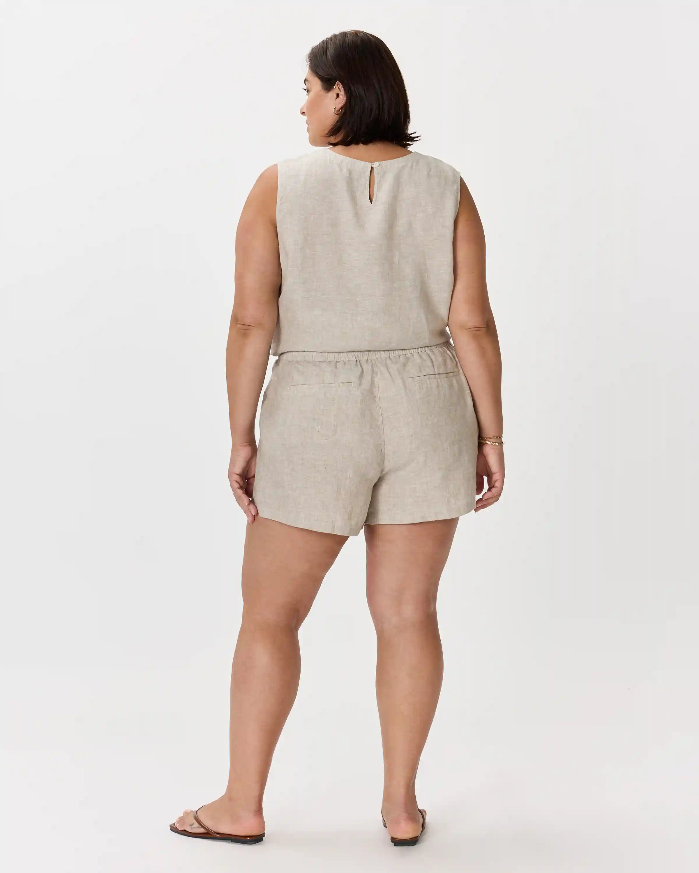 100% European Linen Shorts