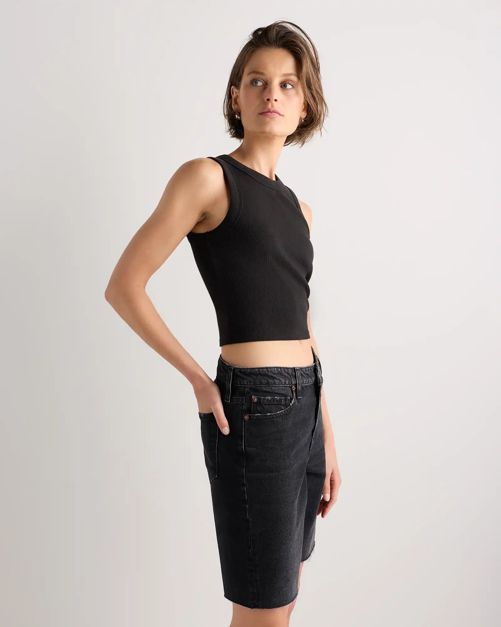 Maya Rigid Bermuda Shorts