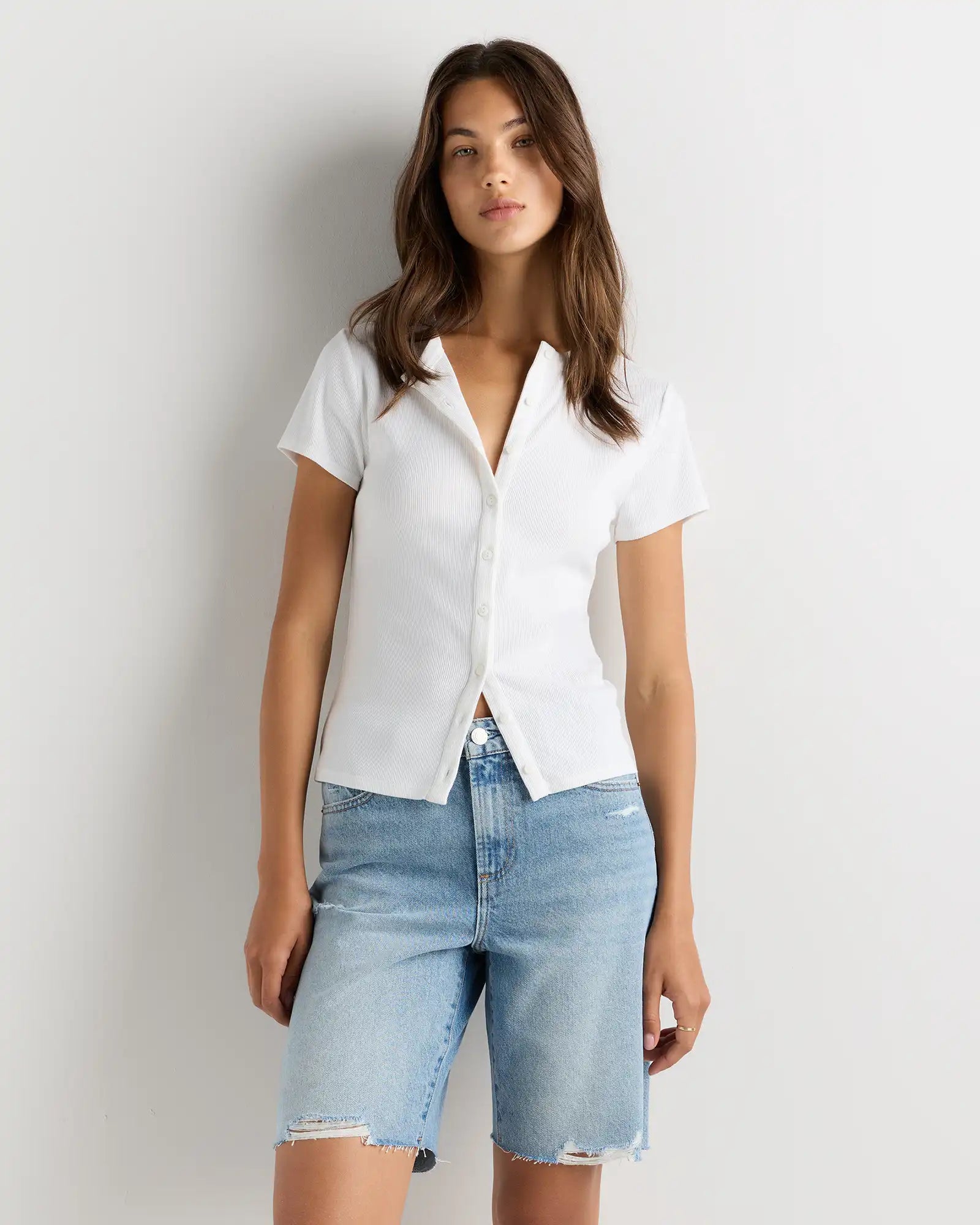 Maya Rigid Bermuda Shorts