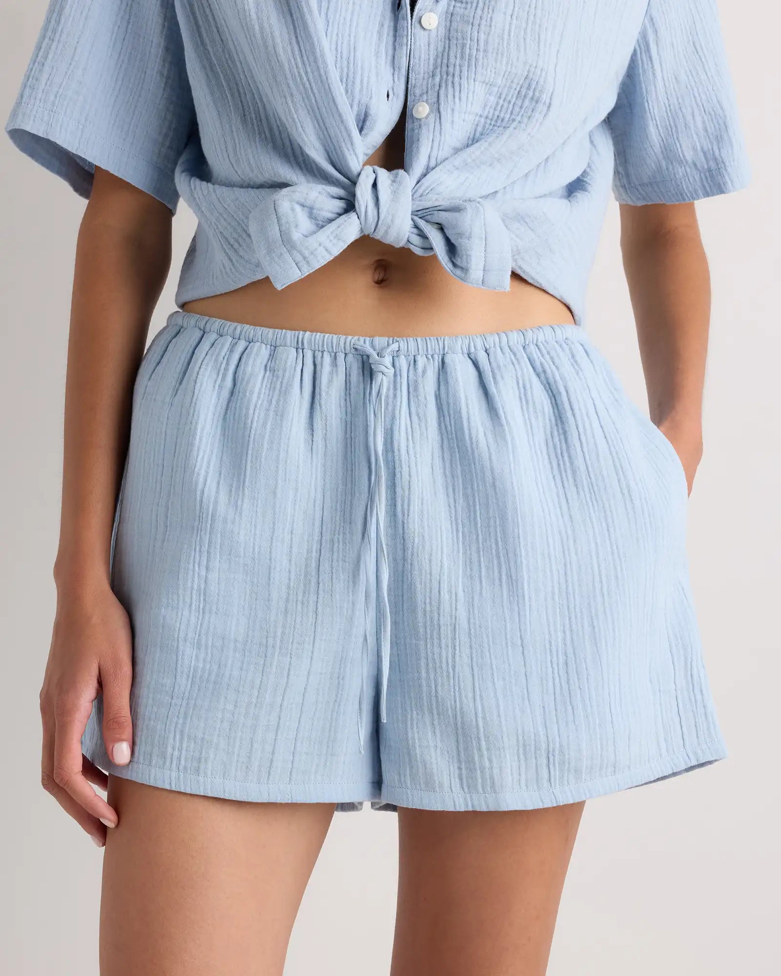 100% Organic Cotton Gauze Shorts