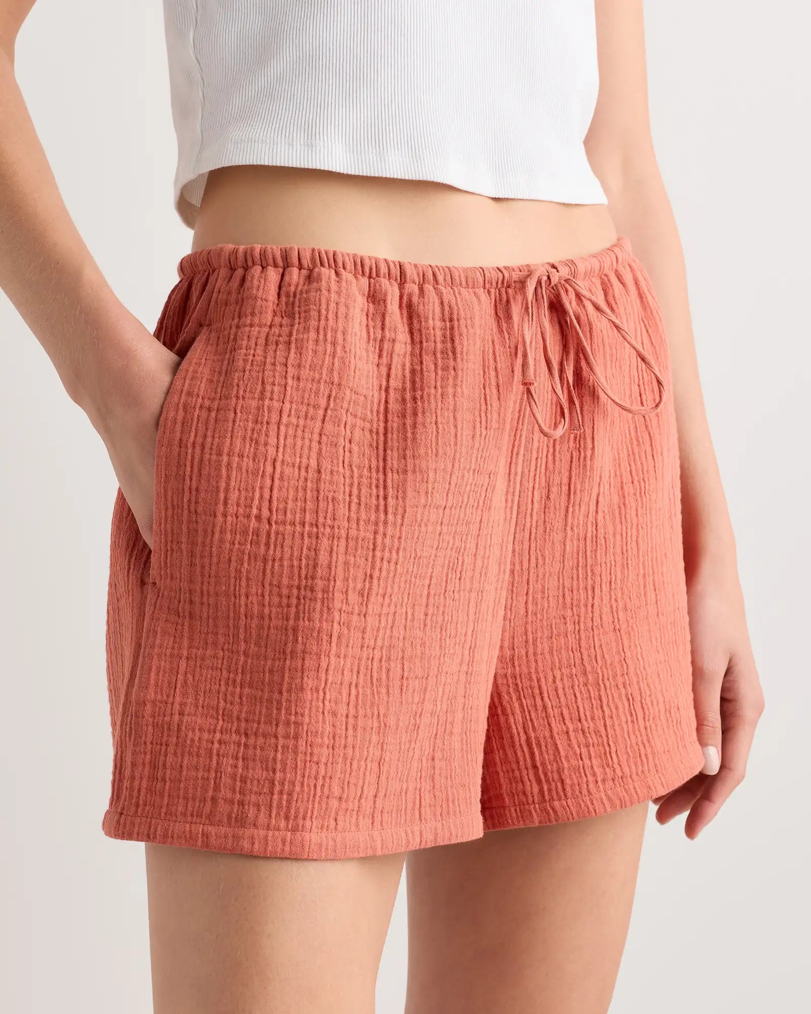100% Organic Cotton Gauze Shorts