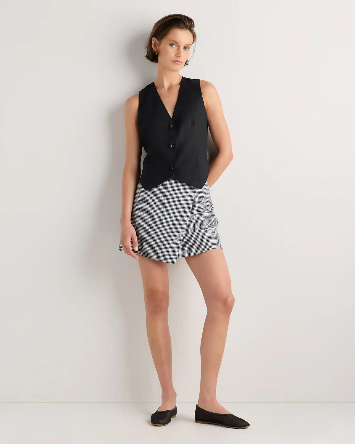 100% European Linen Skort