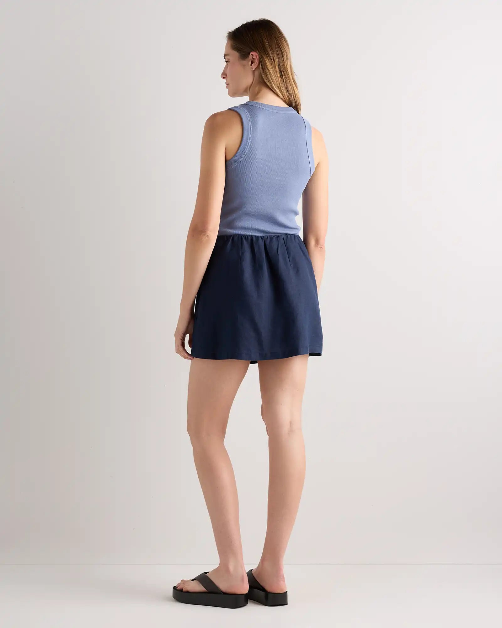 100% European Linen Skort