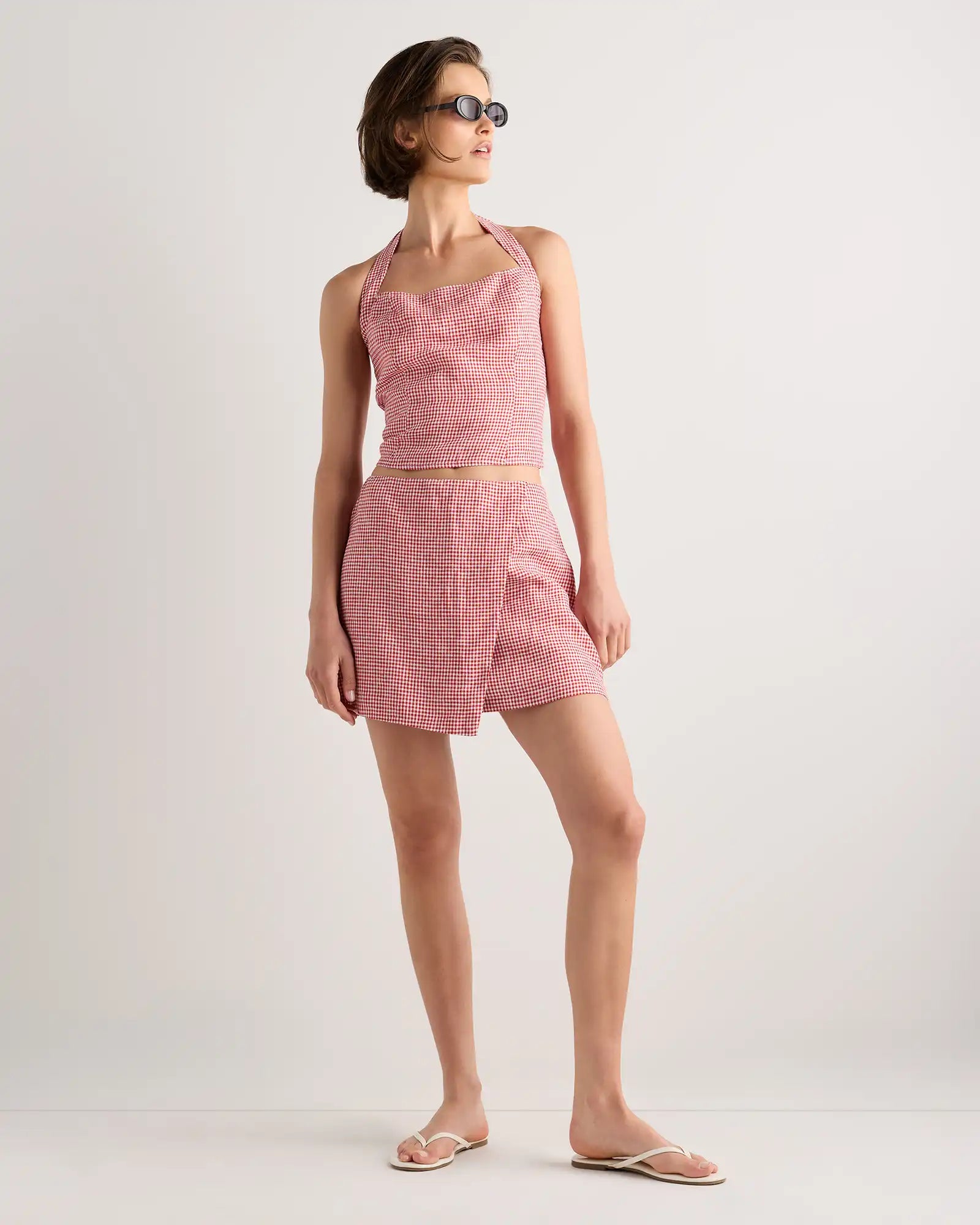 100% European Linen Skort