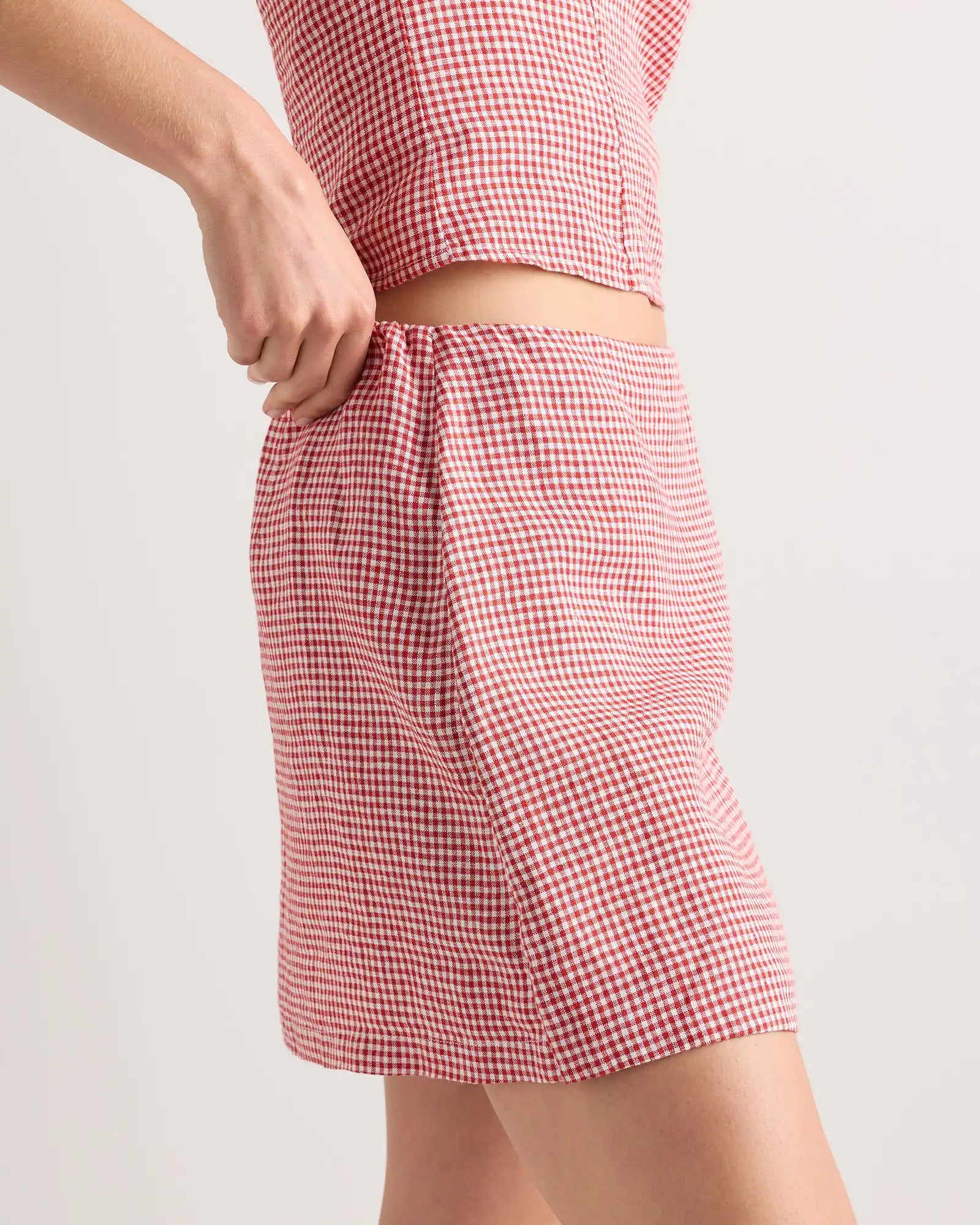 100% European Linen Skort