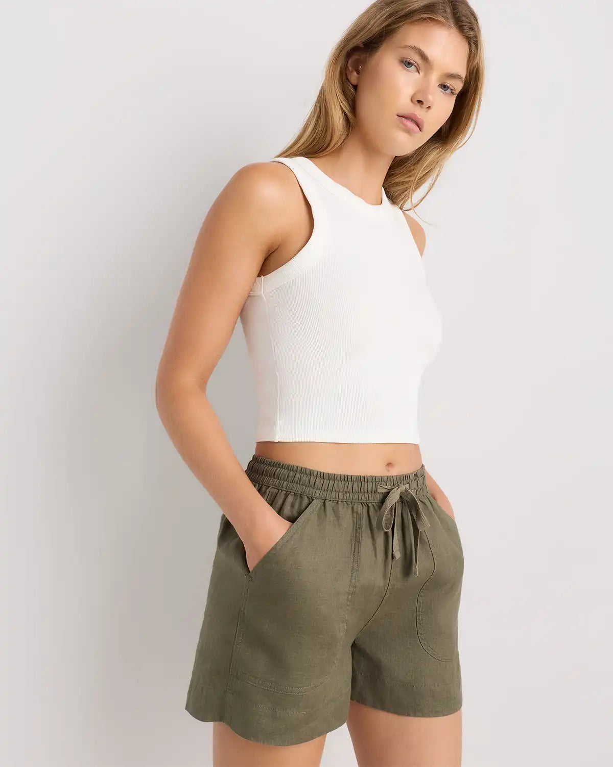 100% European Linen Shorts