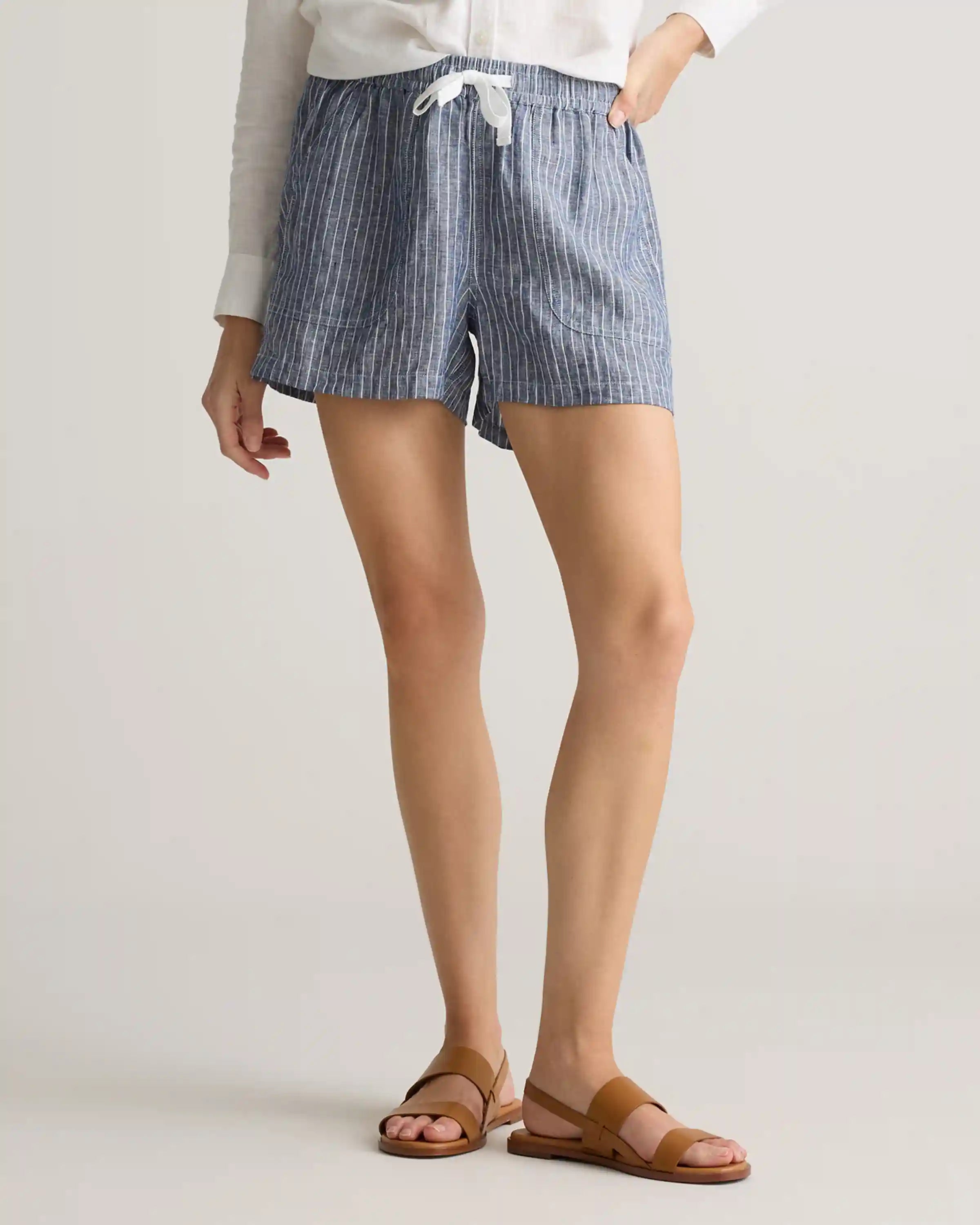 100% European Linen Shorts