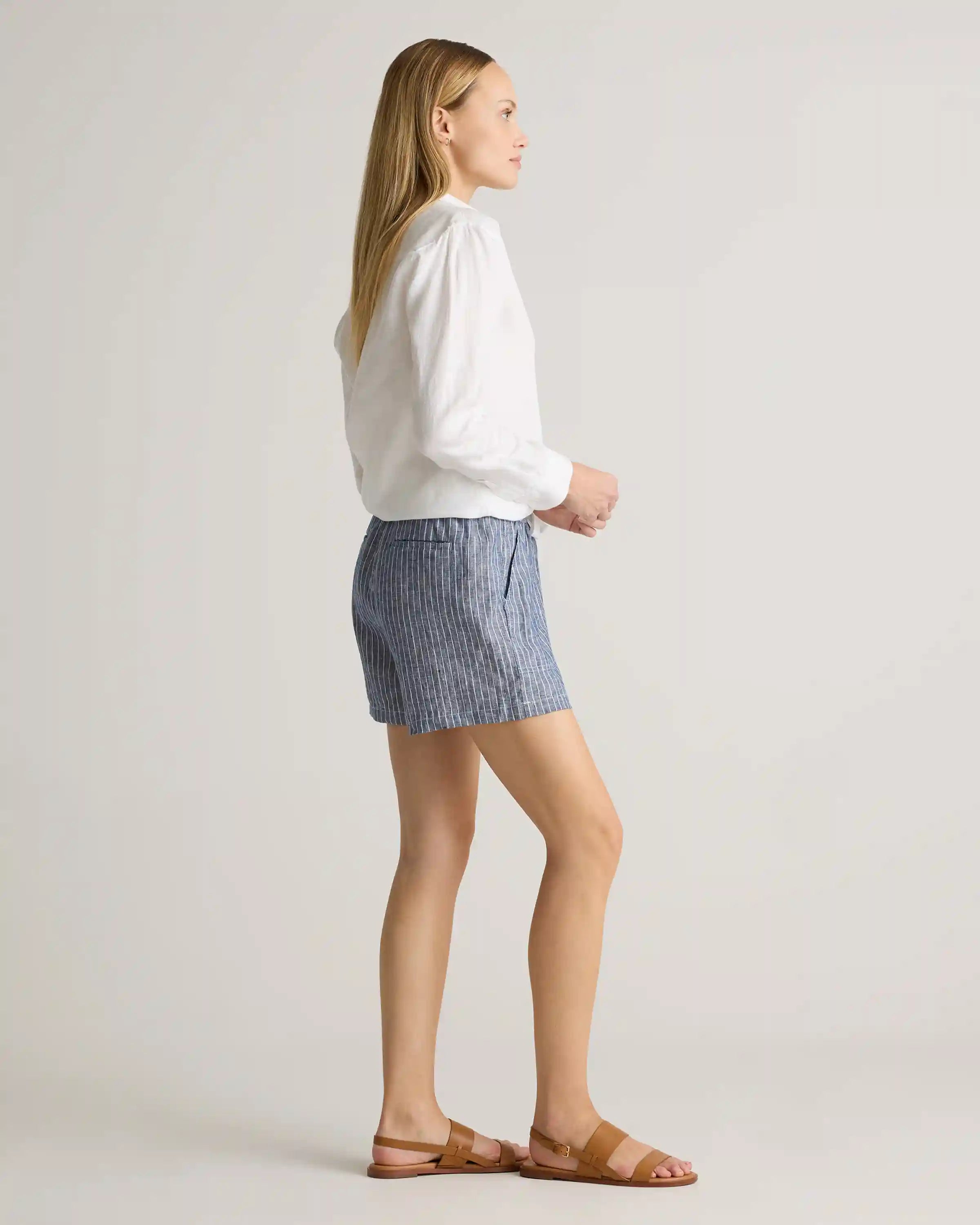 100% European Linen Shorts