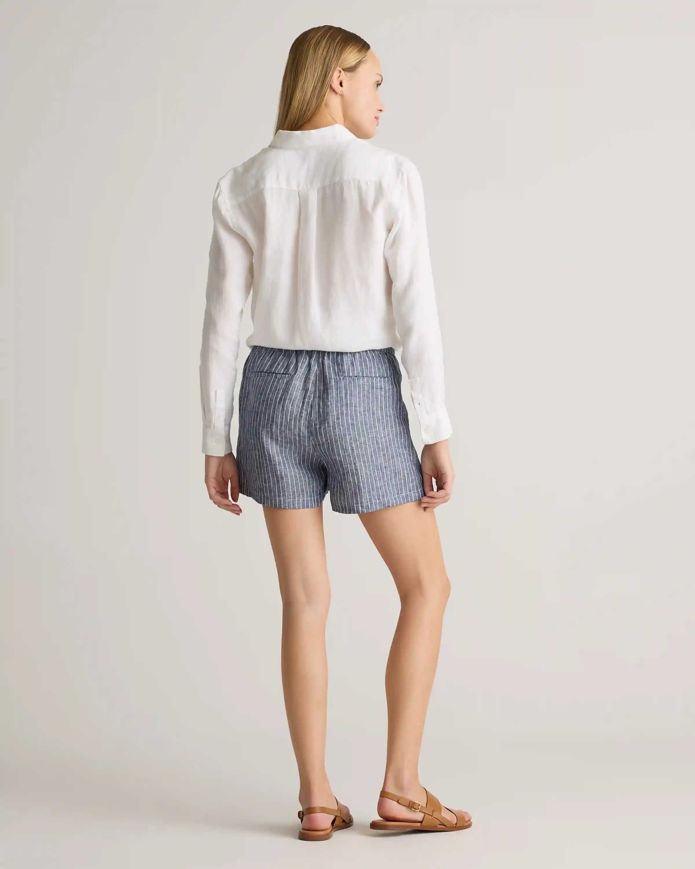 100% European Linen Shorts