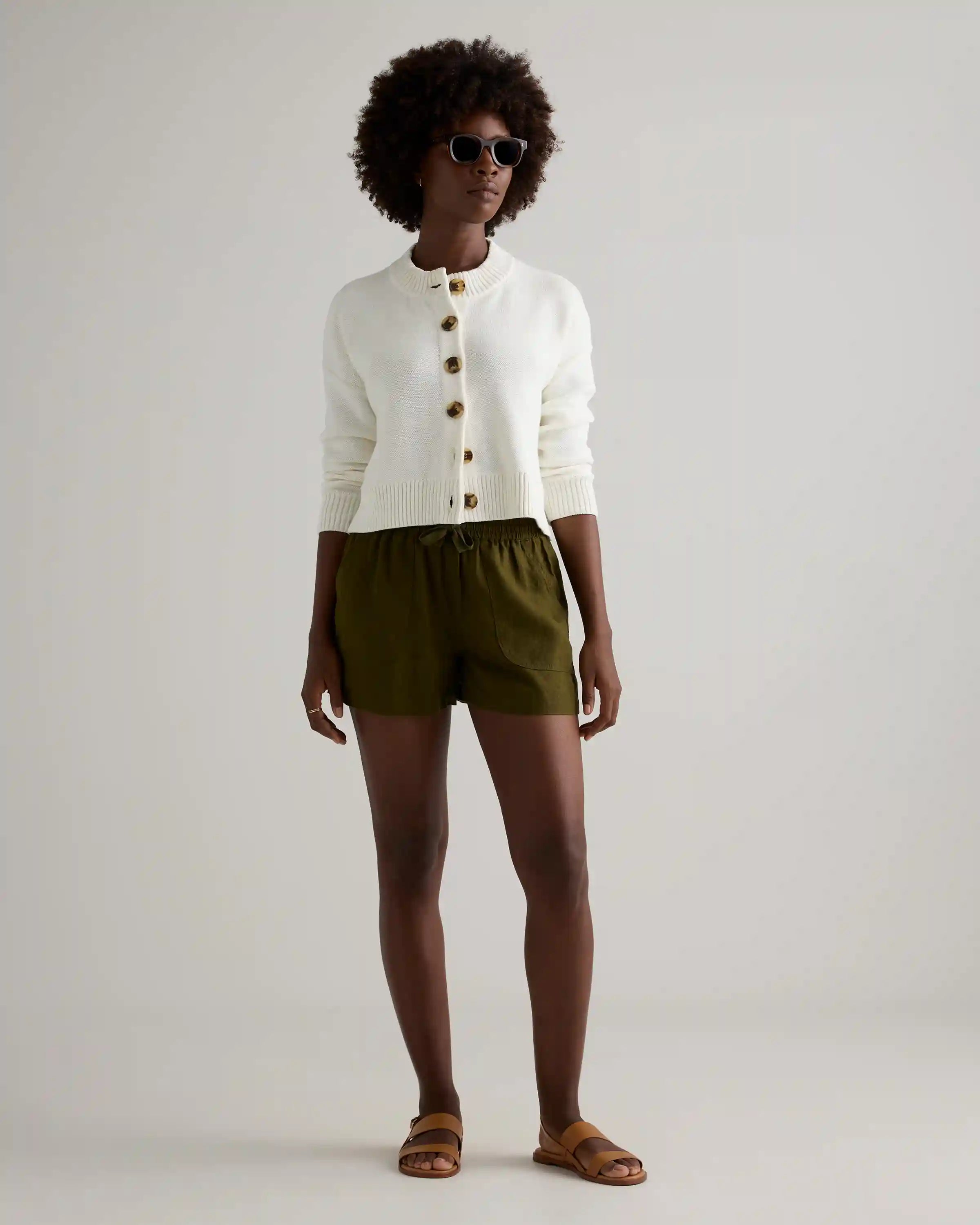 100% European Linen Shorts