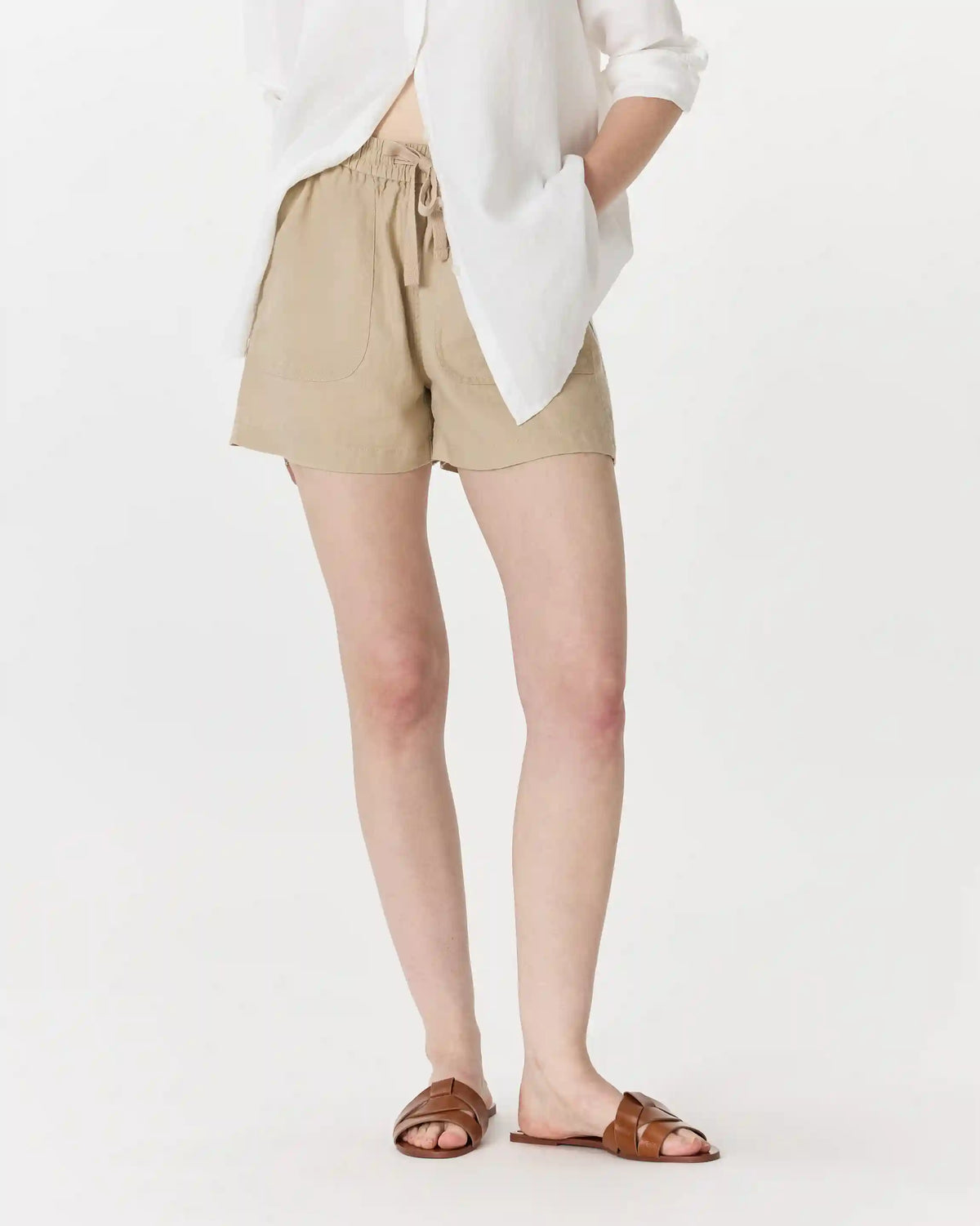 100% European Linen Shorts