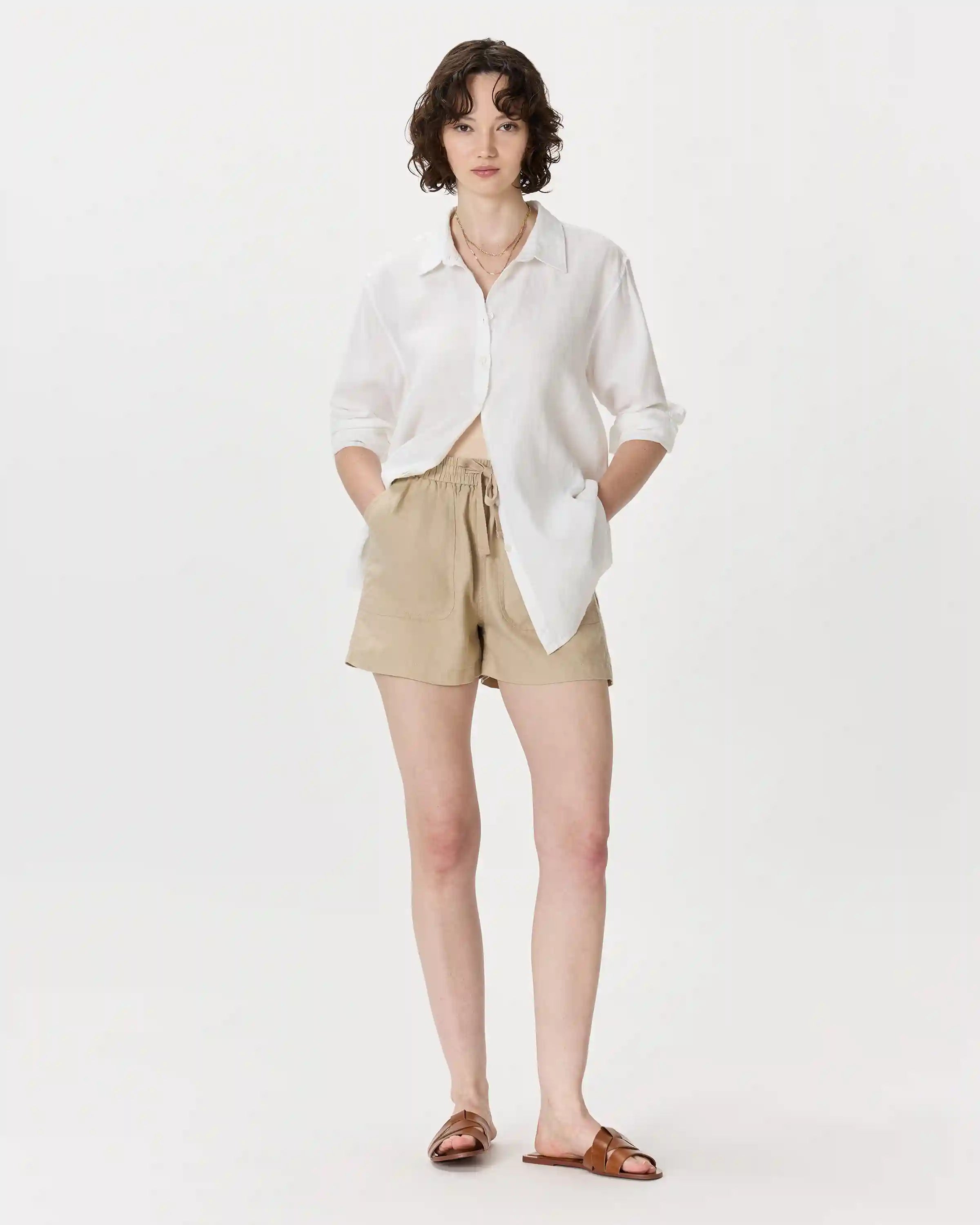 100% European Linen Shorts