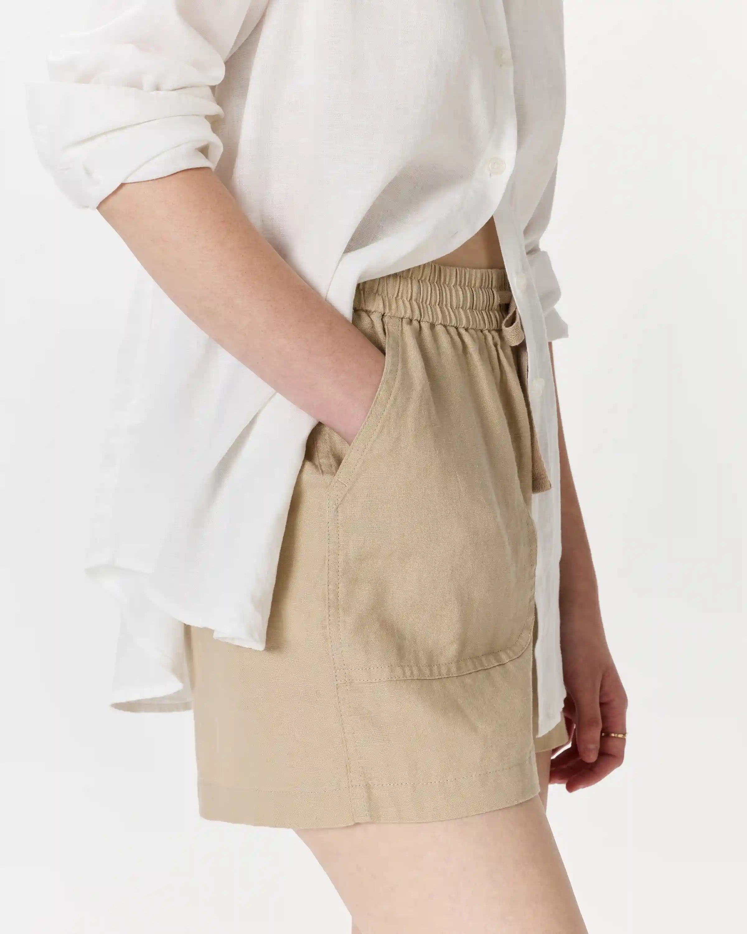 100% European Linen Shorts
