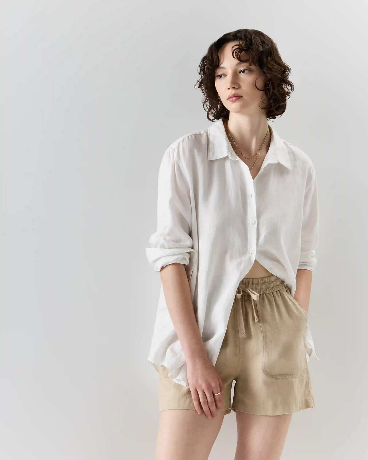 100% European Linen Shorts
