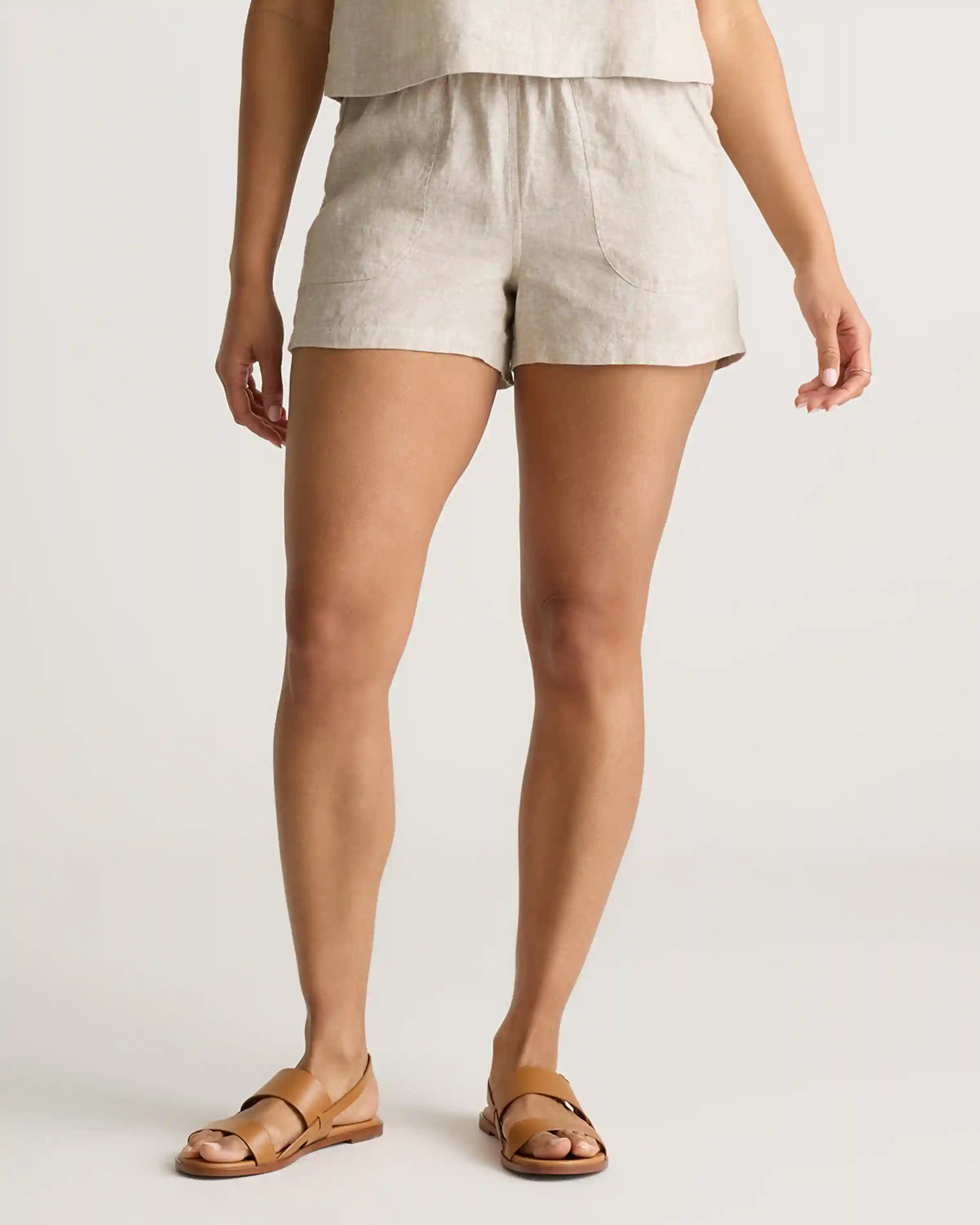 100% European Linen Shorts