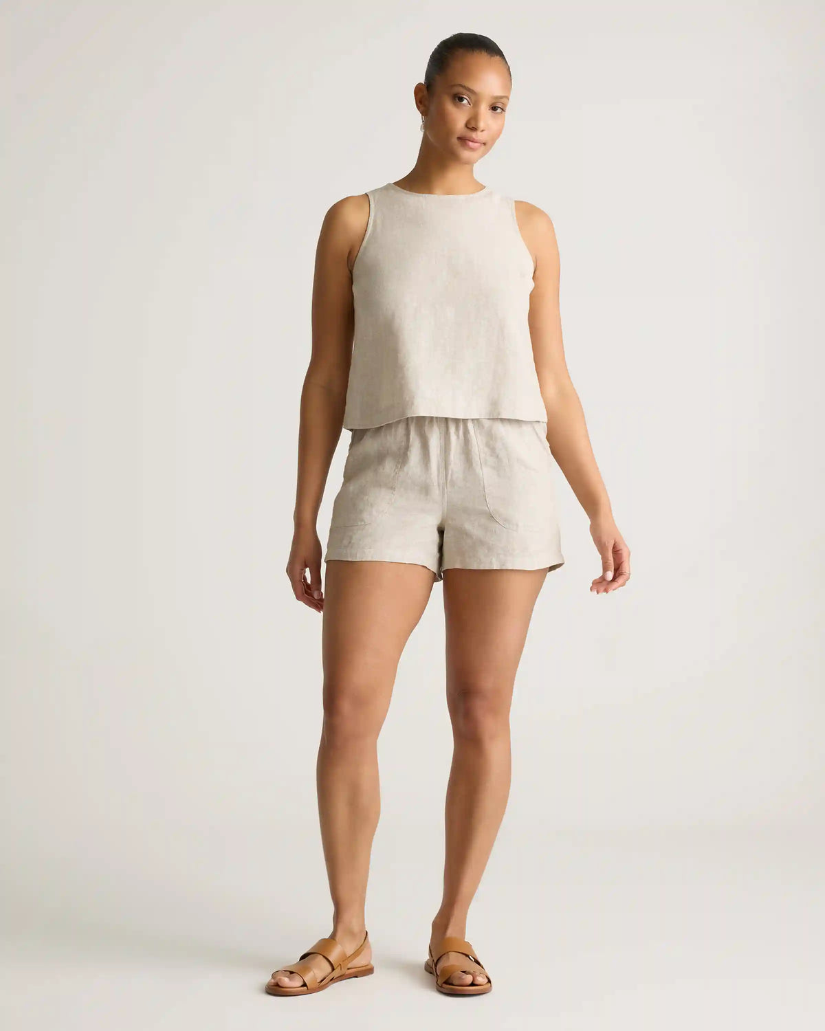 100% European Linen Shorts