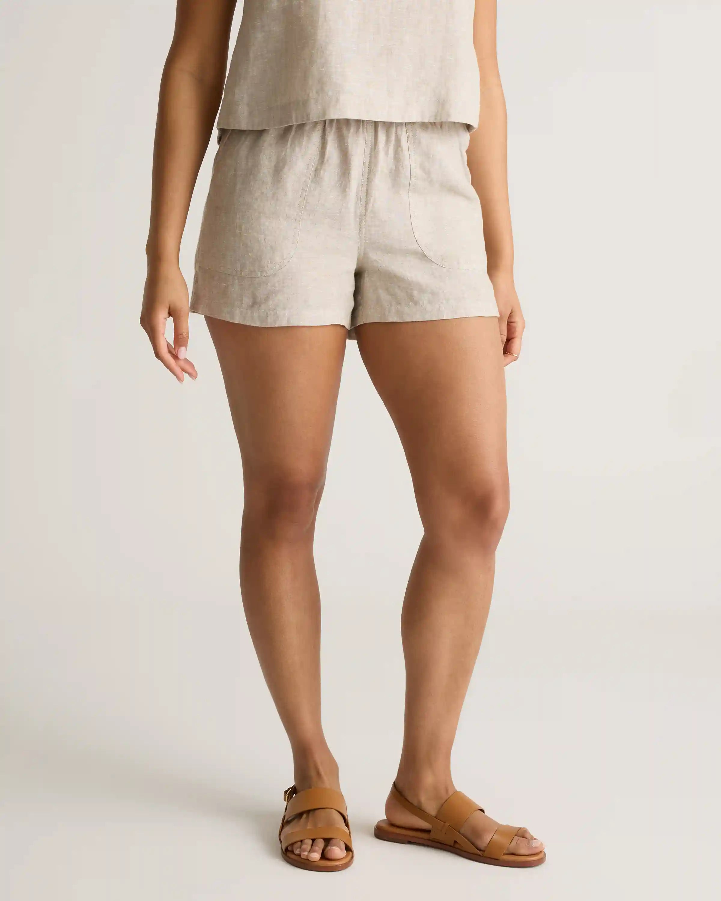 100% European Linen Shorts