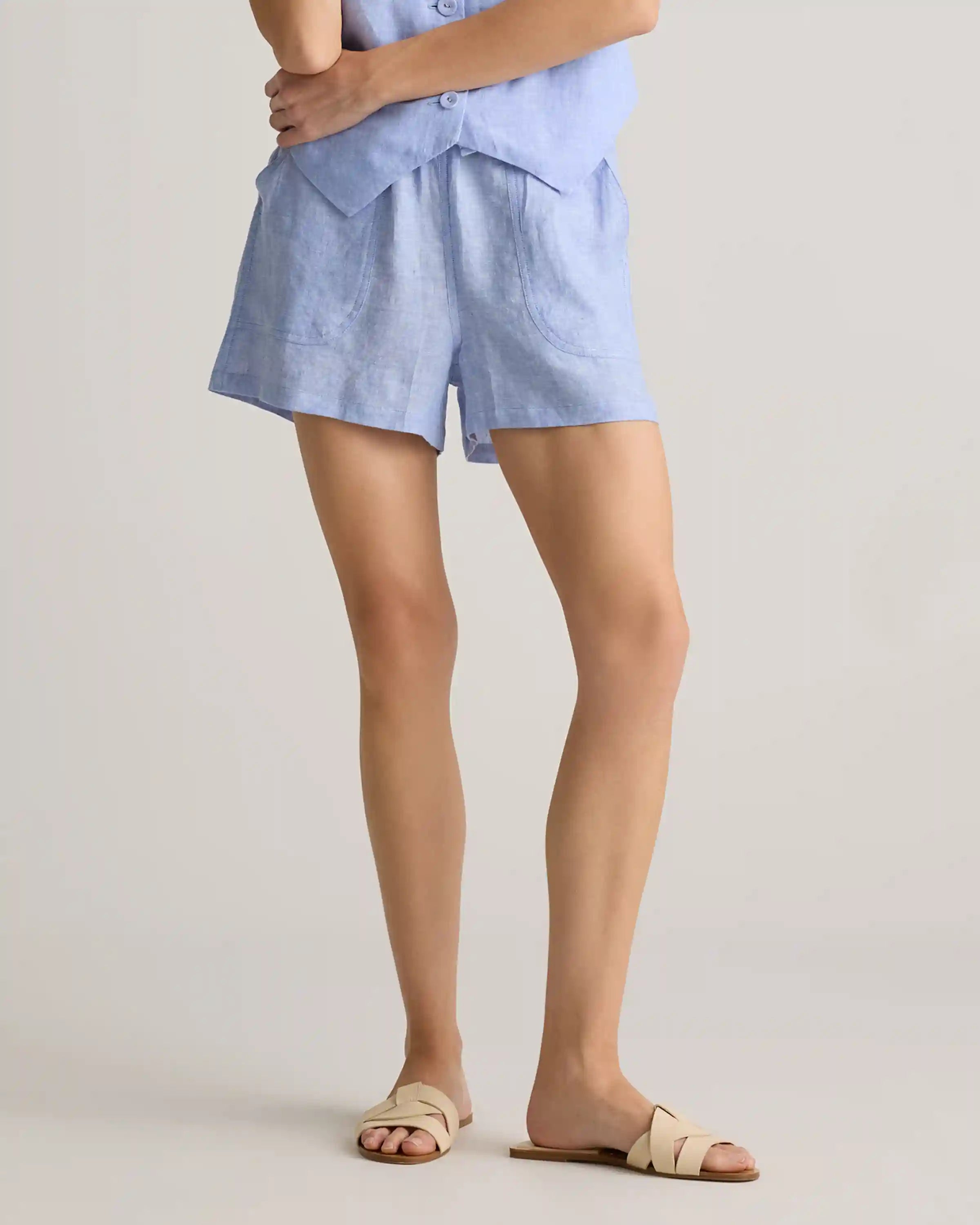 100% European Linen Shorts