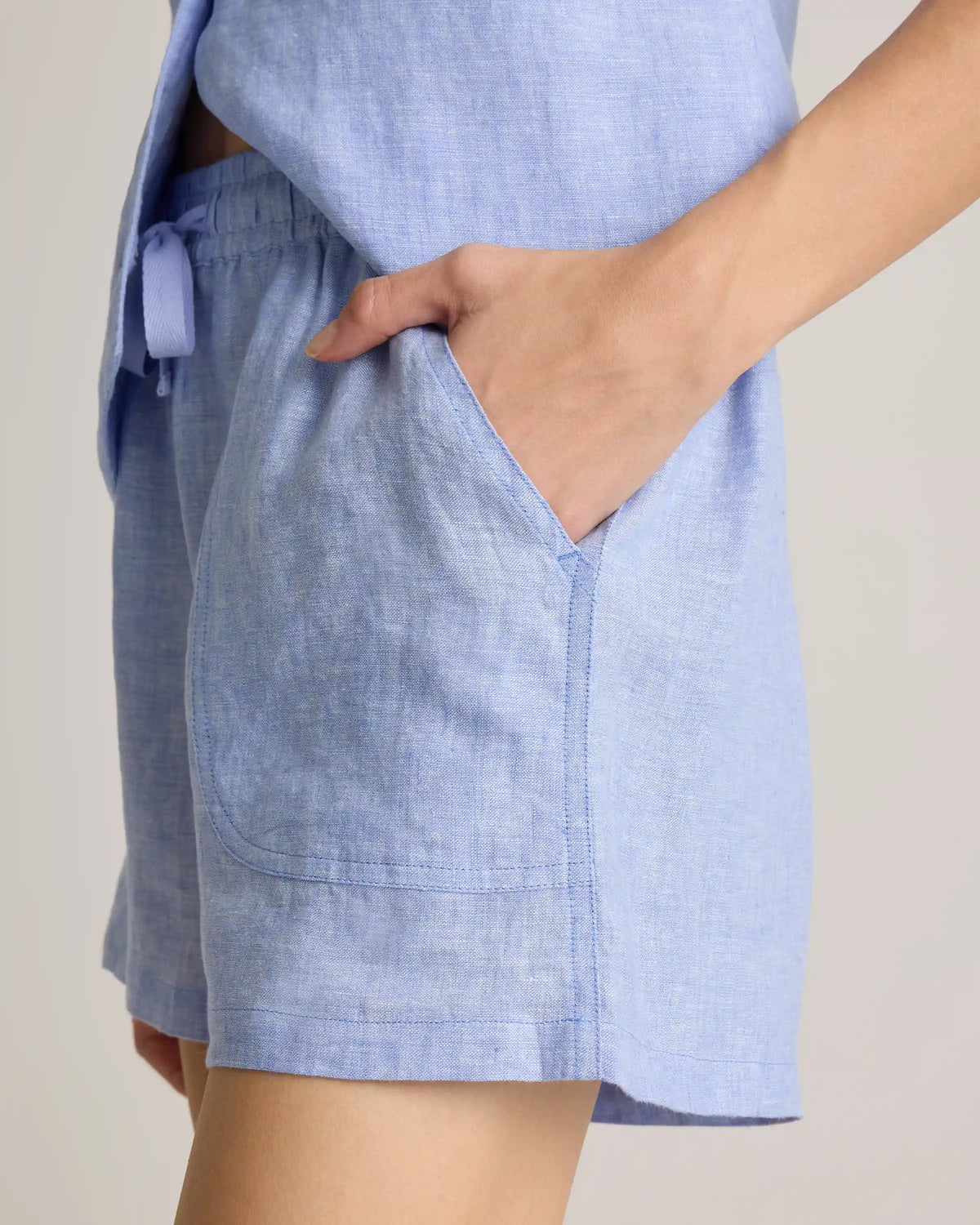 100% European Linen Shorts