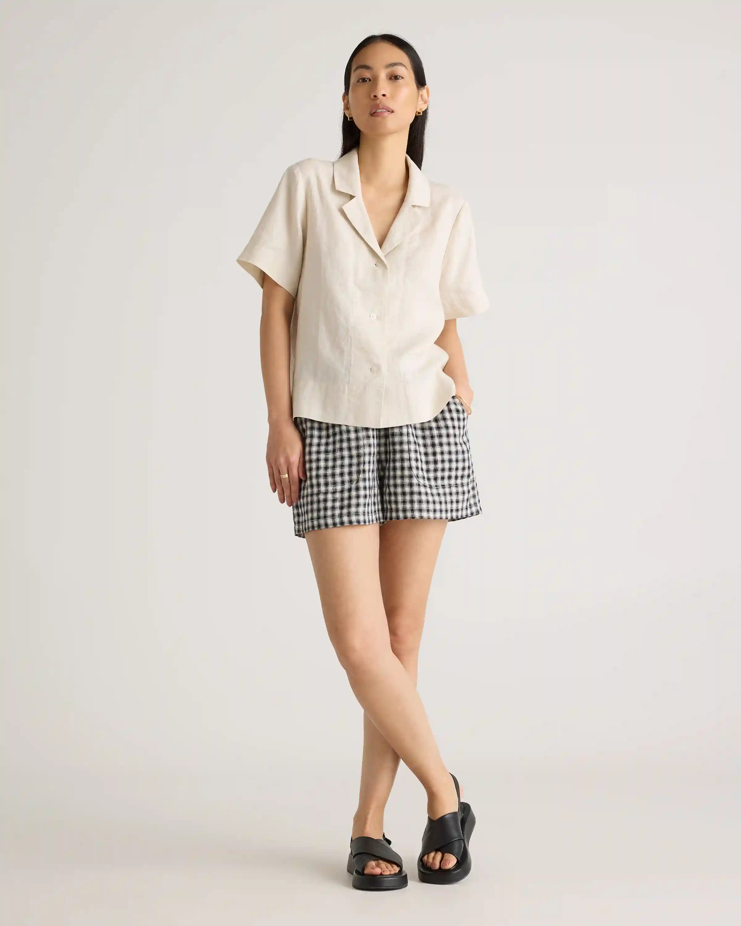 100% European Linen Shorts