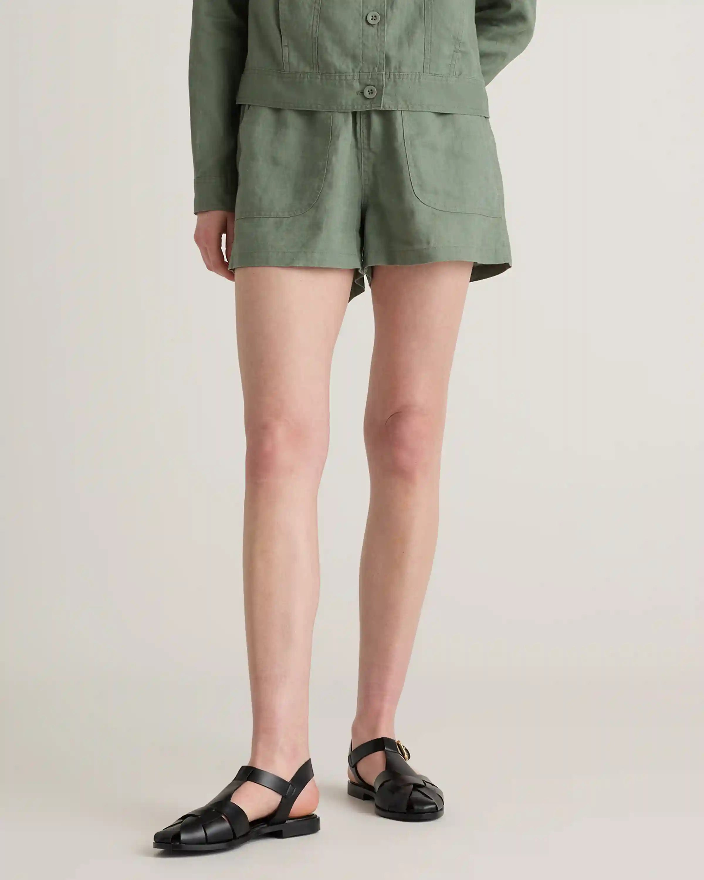 100% European Linen Shorts