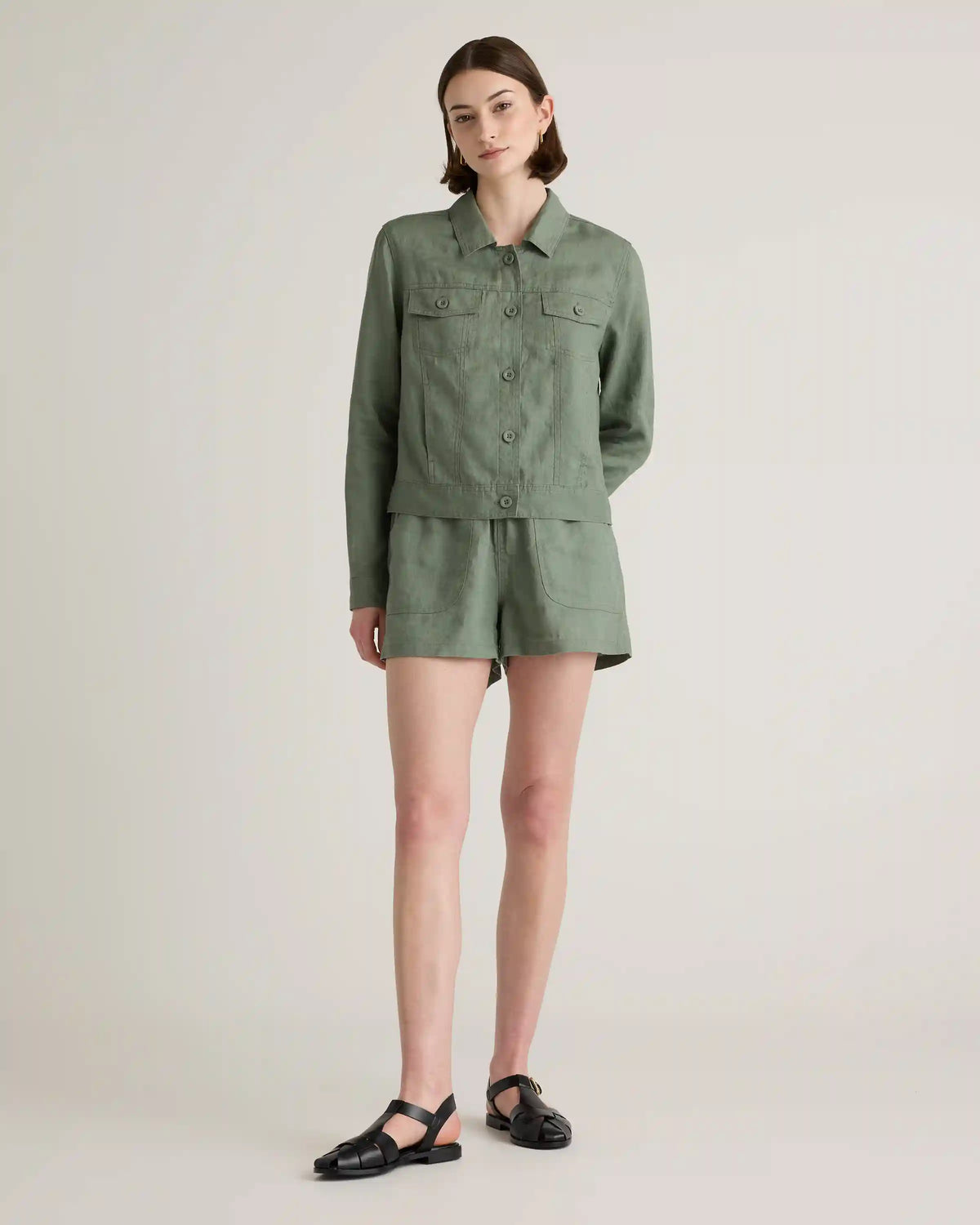 100% European Linen Shorts