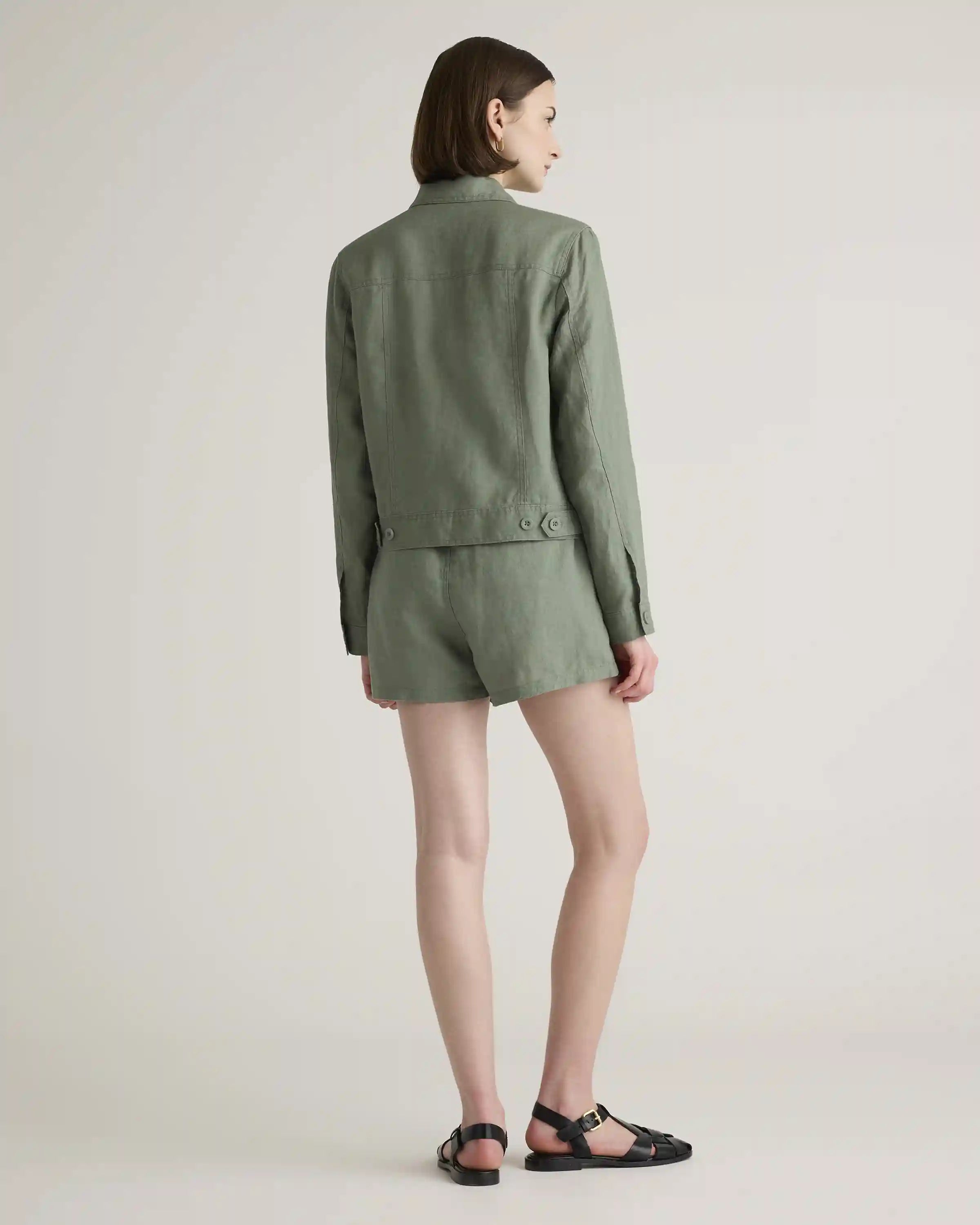 100% European Linen Shorts