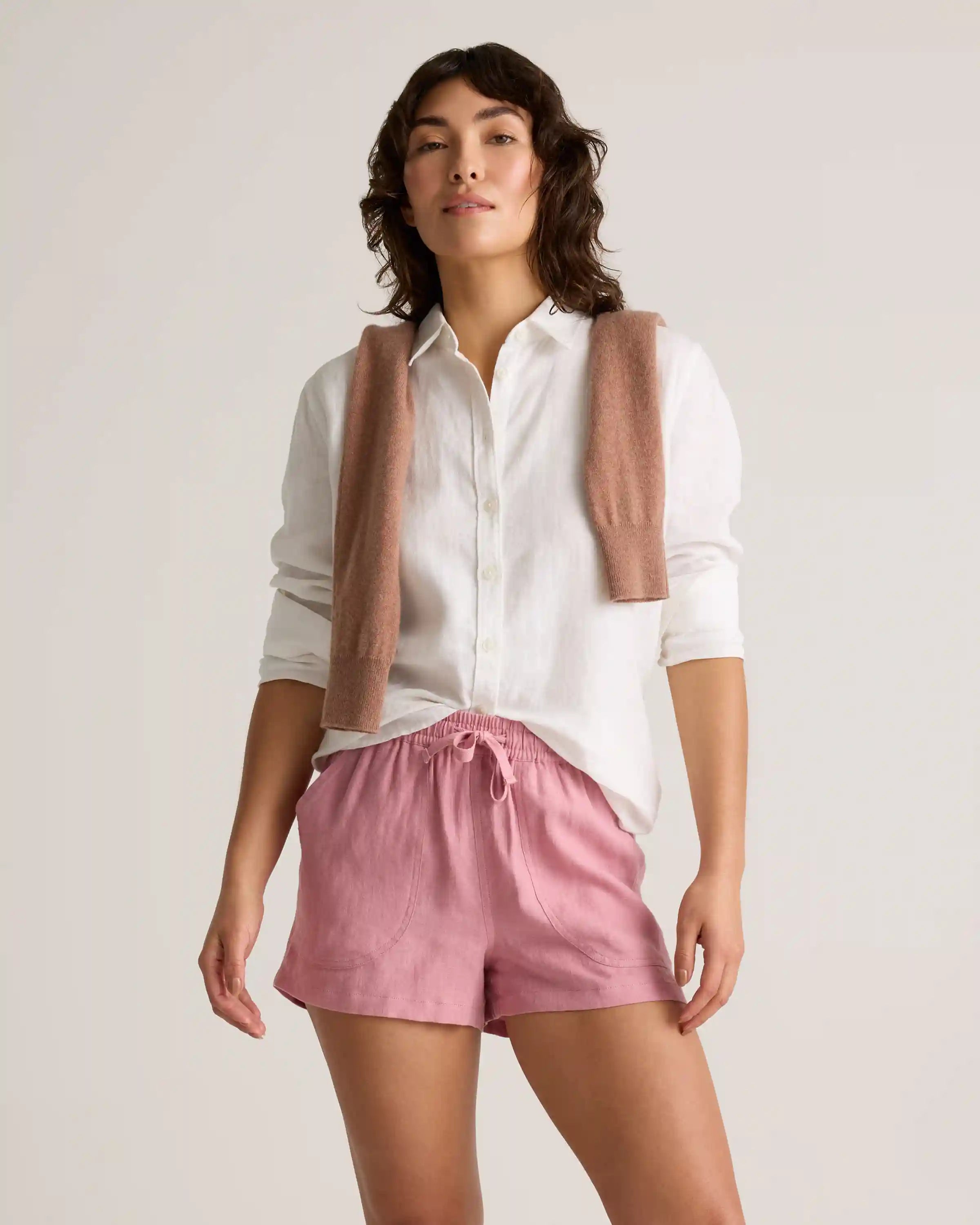 100% European Linen Shorts