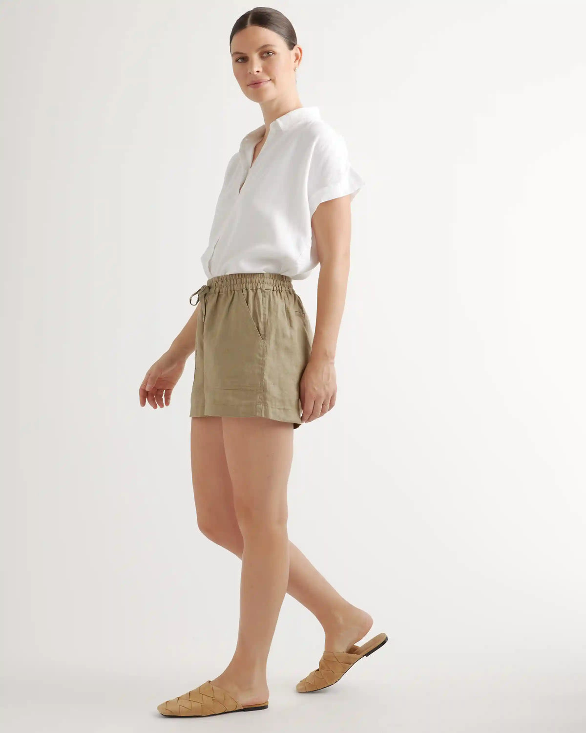 100% European Linen Shorts
