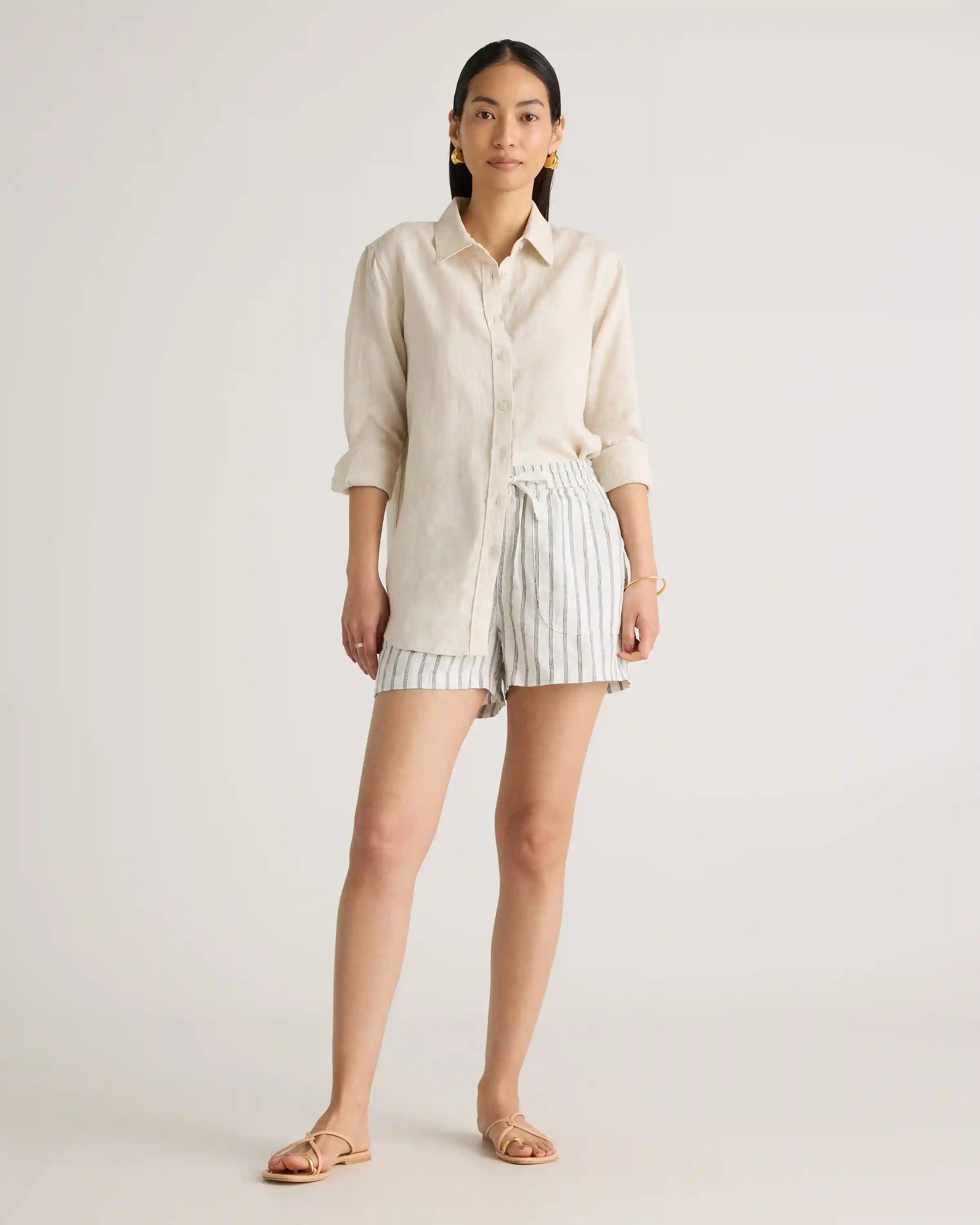 100% European Linen Shorts