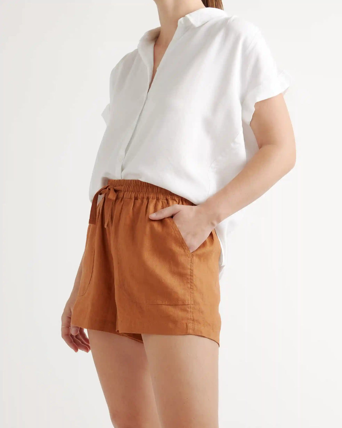 100% European Linen Shorts