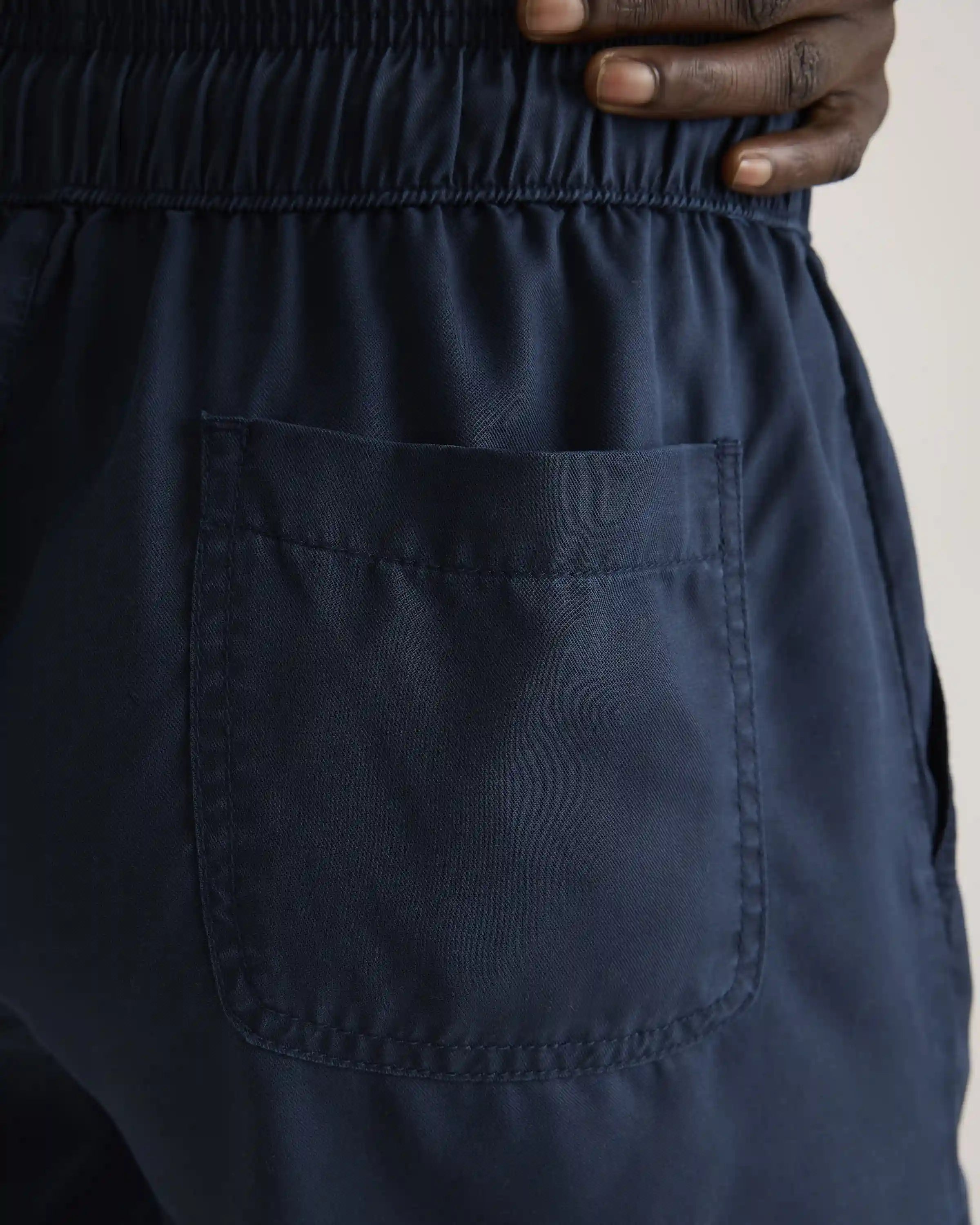 Vintage Wash Tencel Utility Shorts
