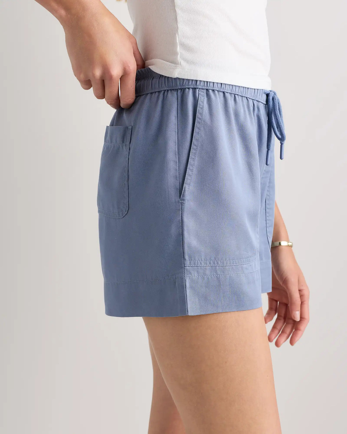 Vintage Wash Tencel Utility Shorts