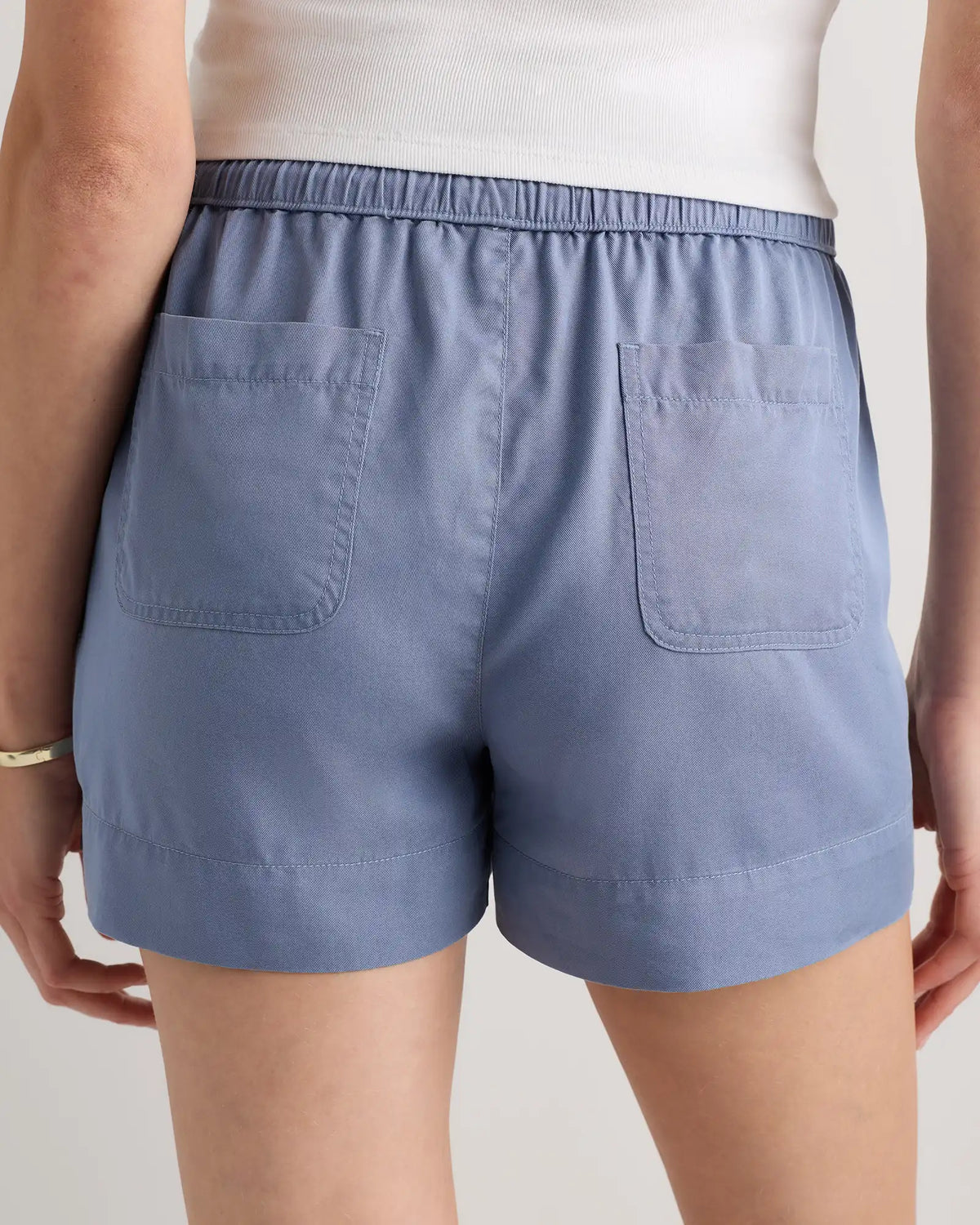 Vintage Wash Tencel Utility Shorts