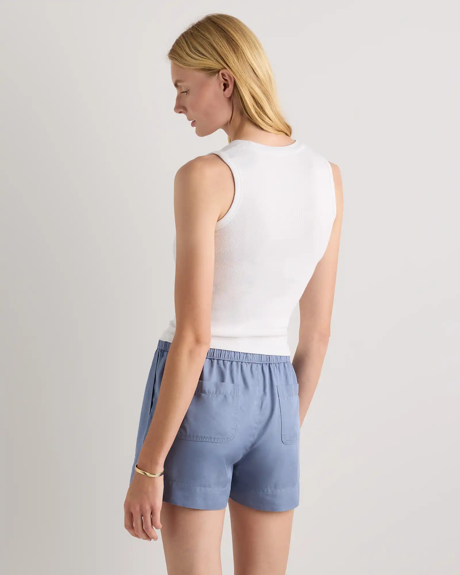 Vintage Wash Tencel Utility Shorts