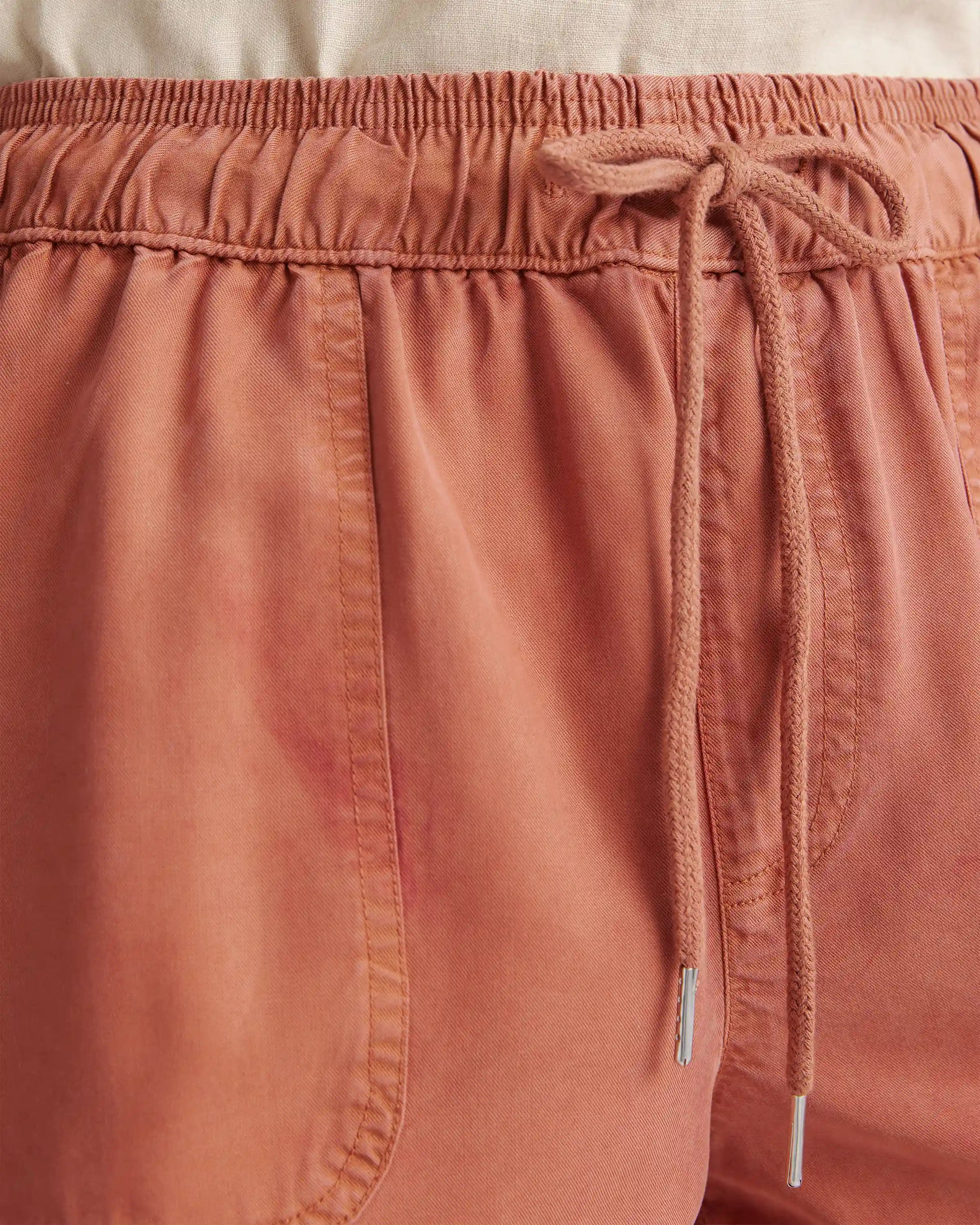 Vintage Wash Tencel Utility Shorts
