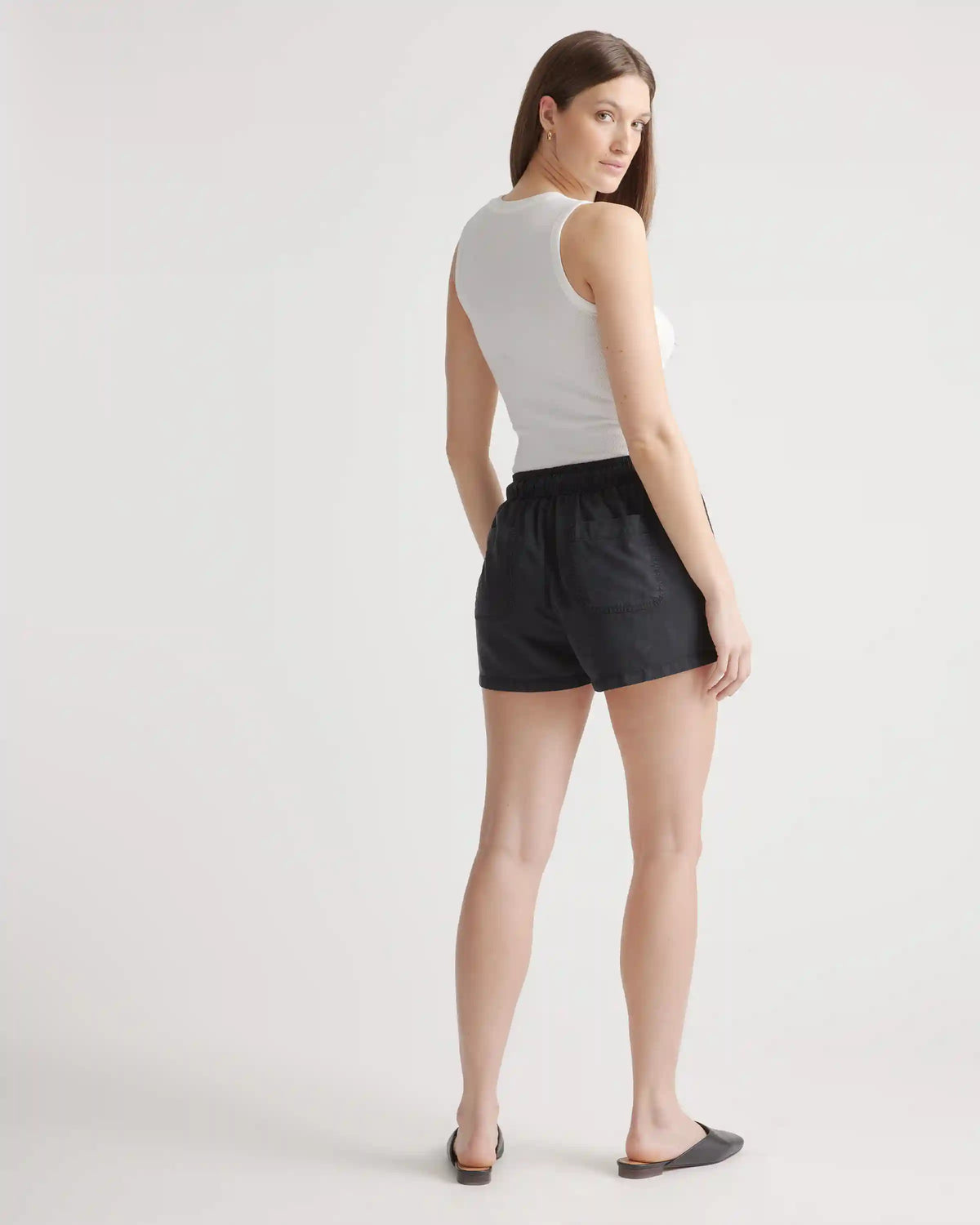 Vintage Wash Tencel Utility Shorts