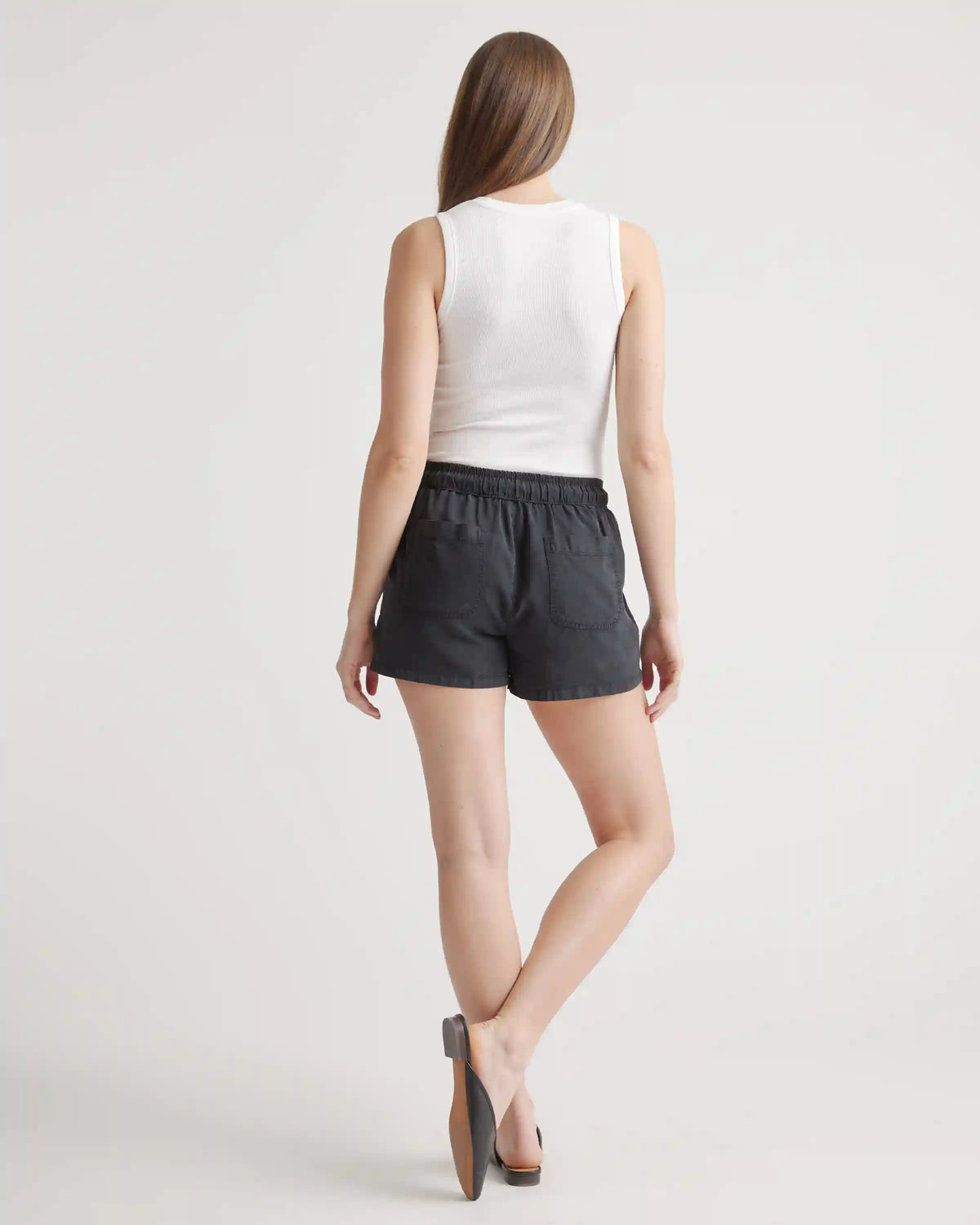 Vintage Wash Tencel Utility Shorts