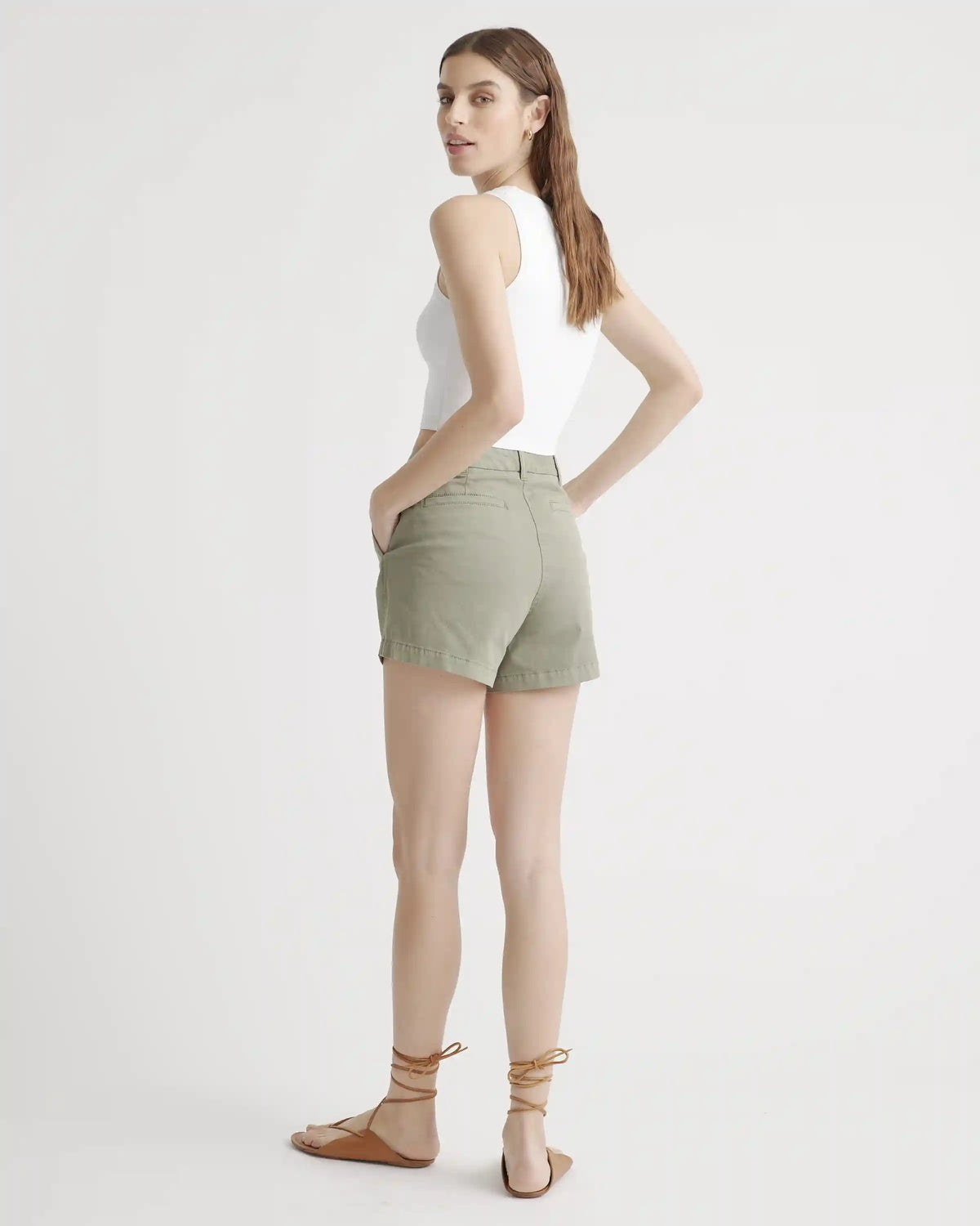 Organic Stretch Cotton Chino Shorts