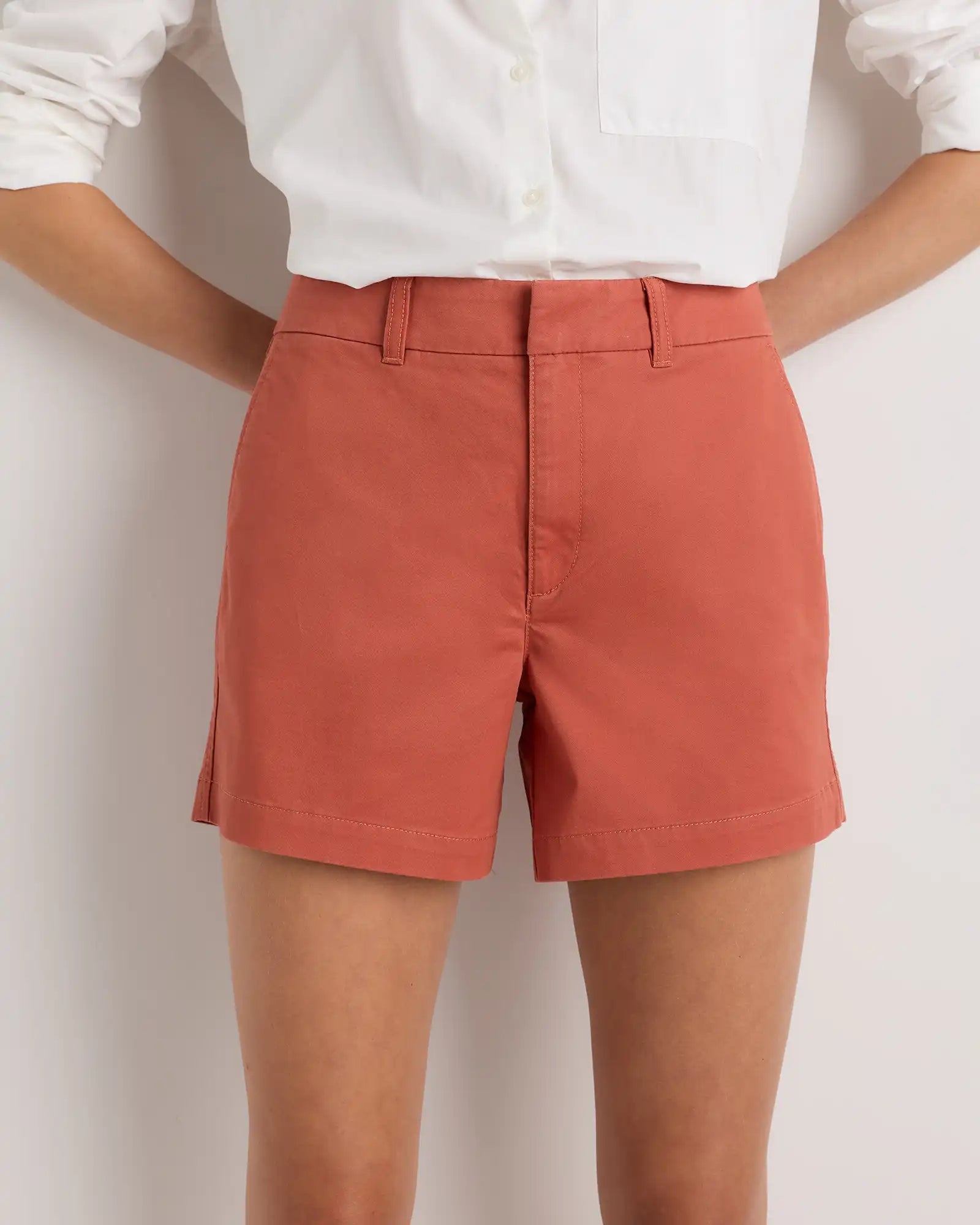 Organic Stretch Cotton Chino Shorts