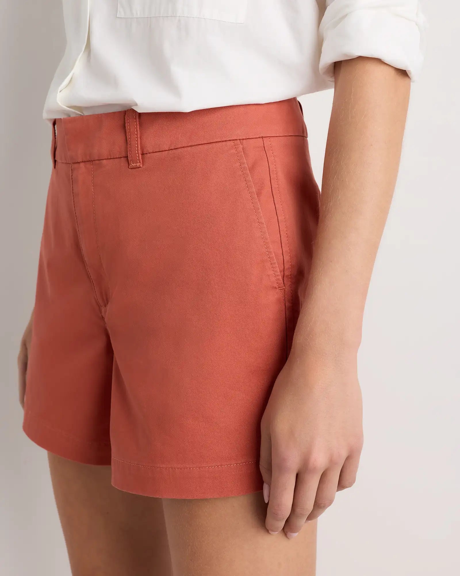 Organic Stretch Cotton Chino Shorts