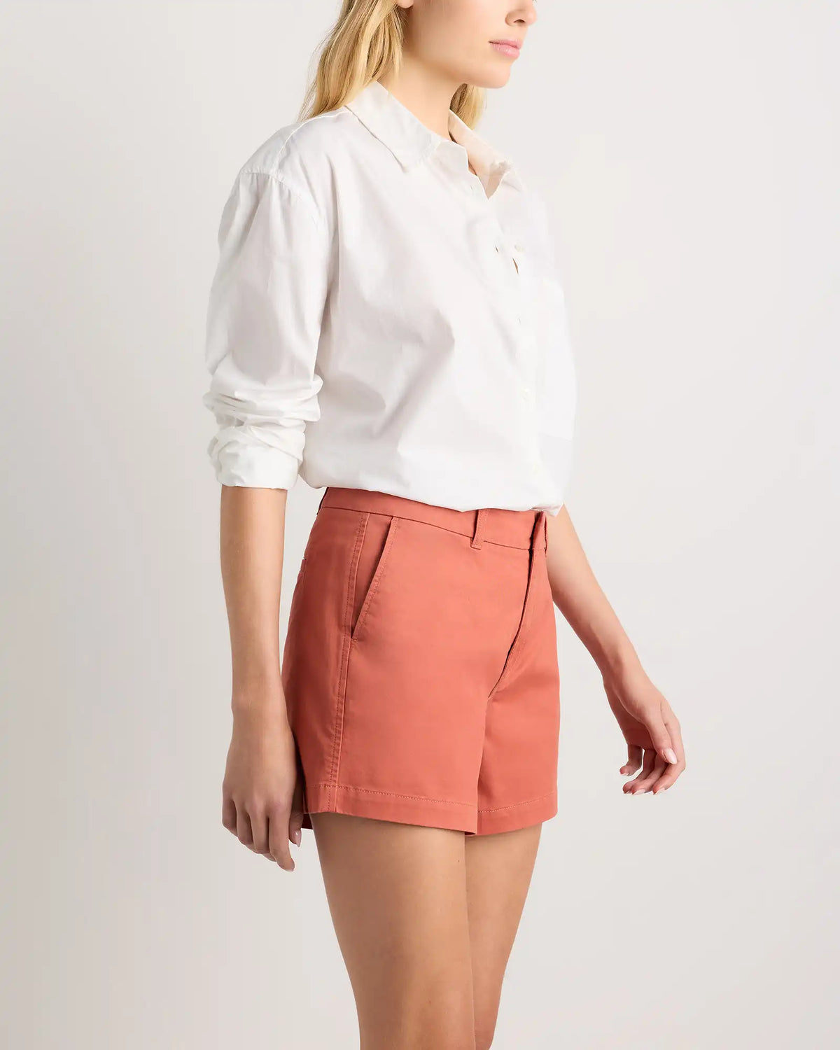 Organic Stretch Cotton Chino Shorts