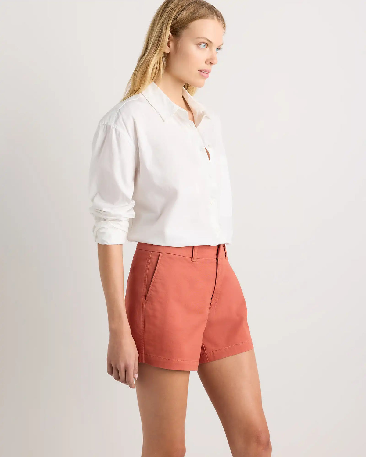Organic Stretch Cotton Chino Shorts
