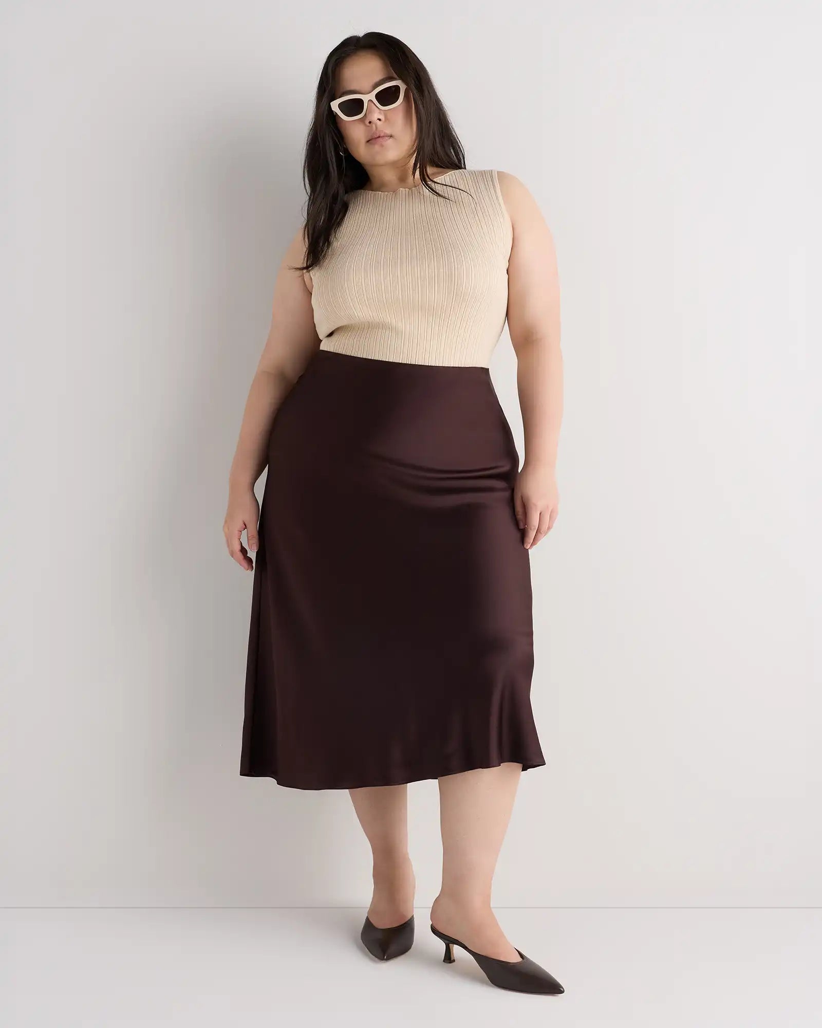 100% Washable Silk Skirt