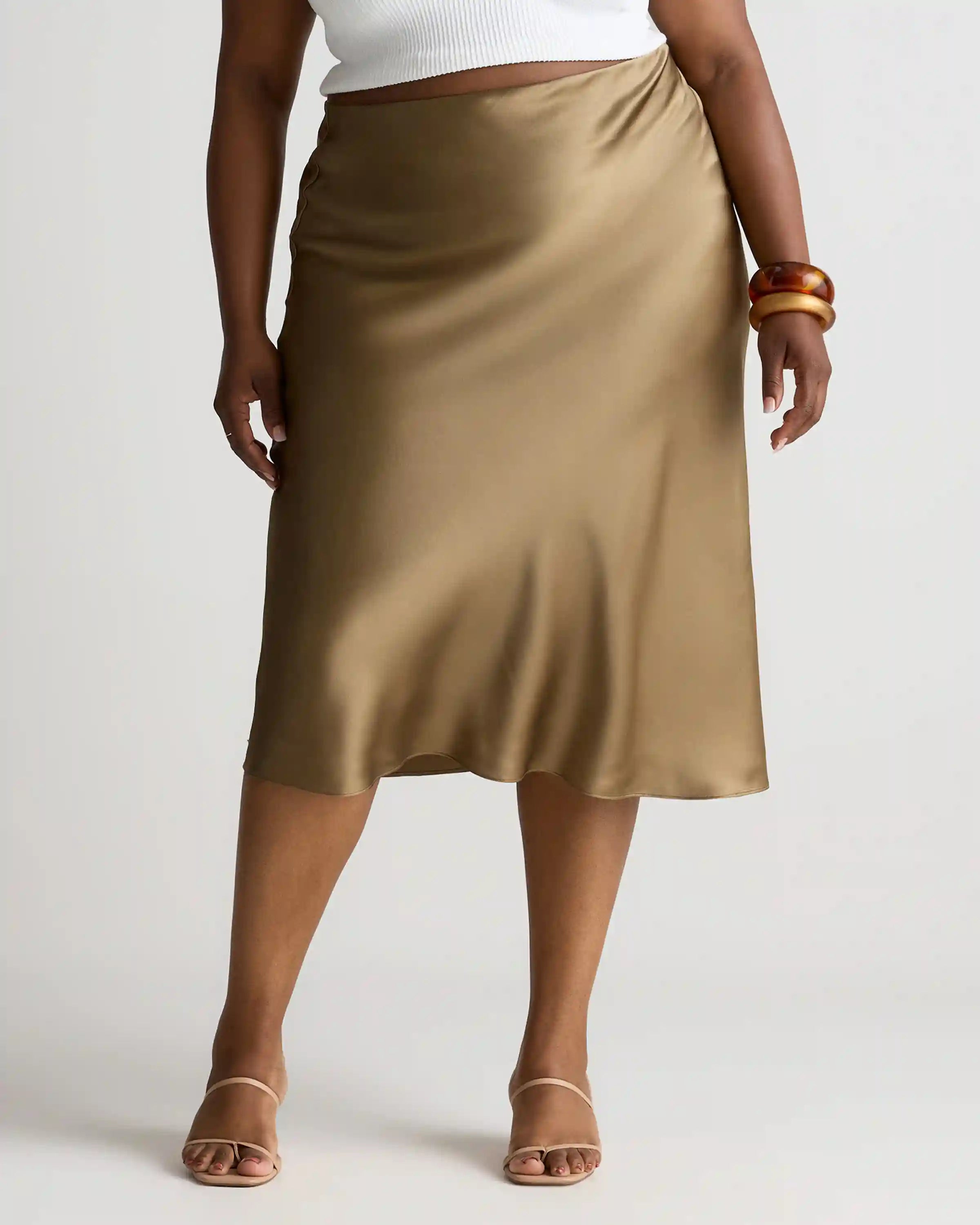 100% Washable Silk Skirt