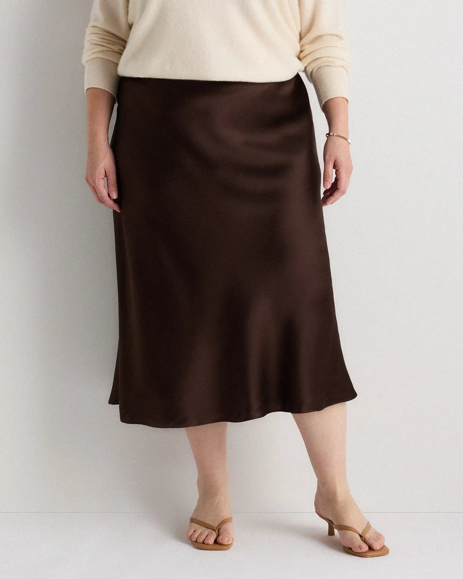 100% Washable Silk Skirt